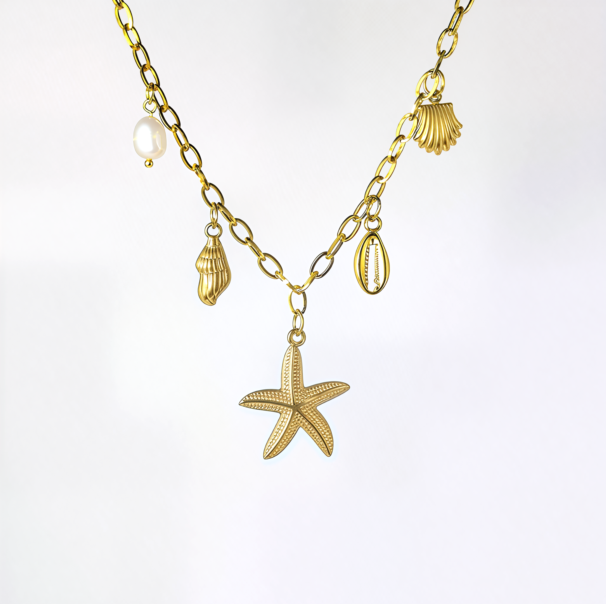 'Beach Please' Charm Necklace