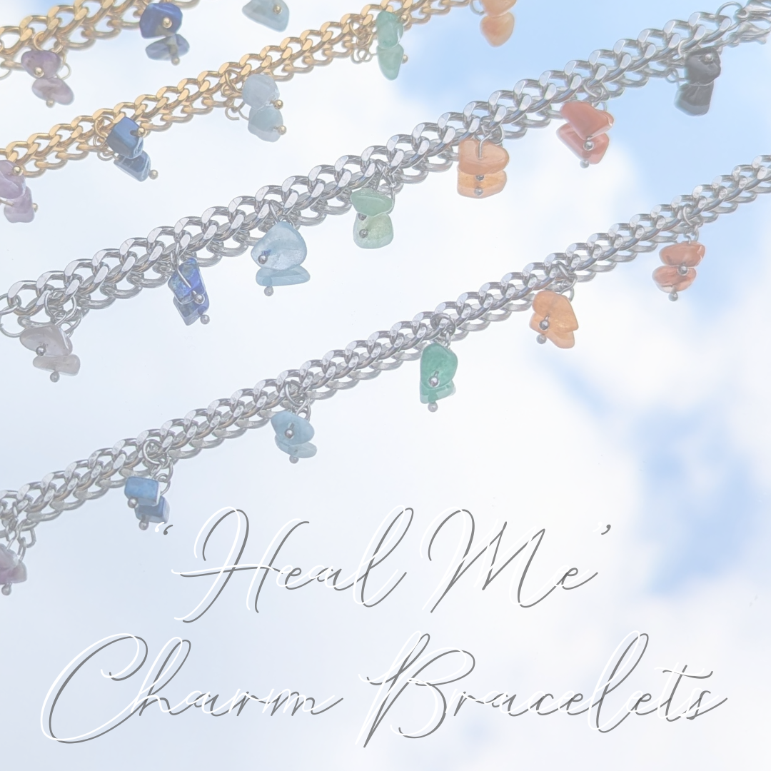 'Heal Me' Crystal Charm Bracelets