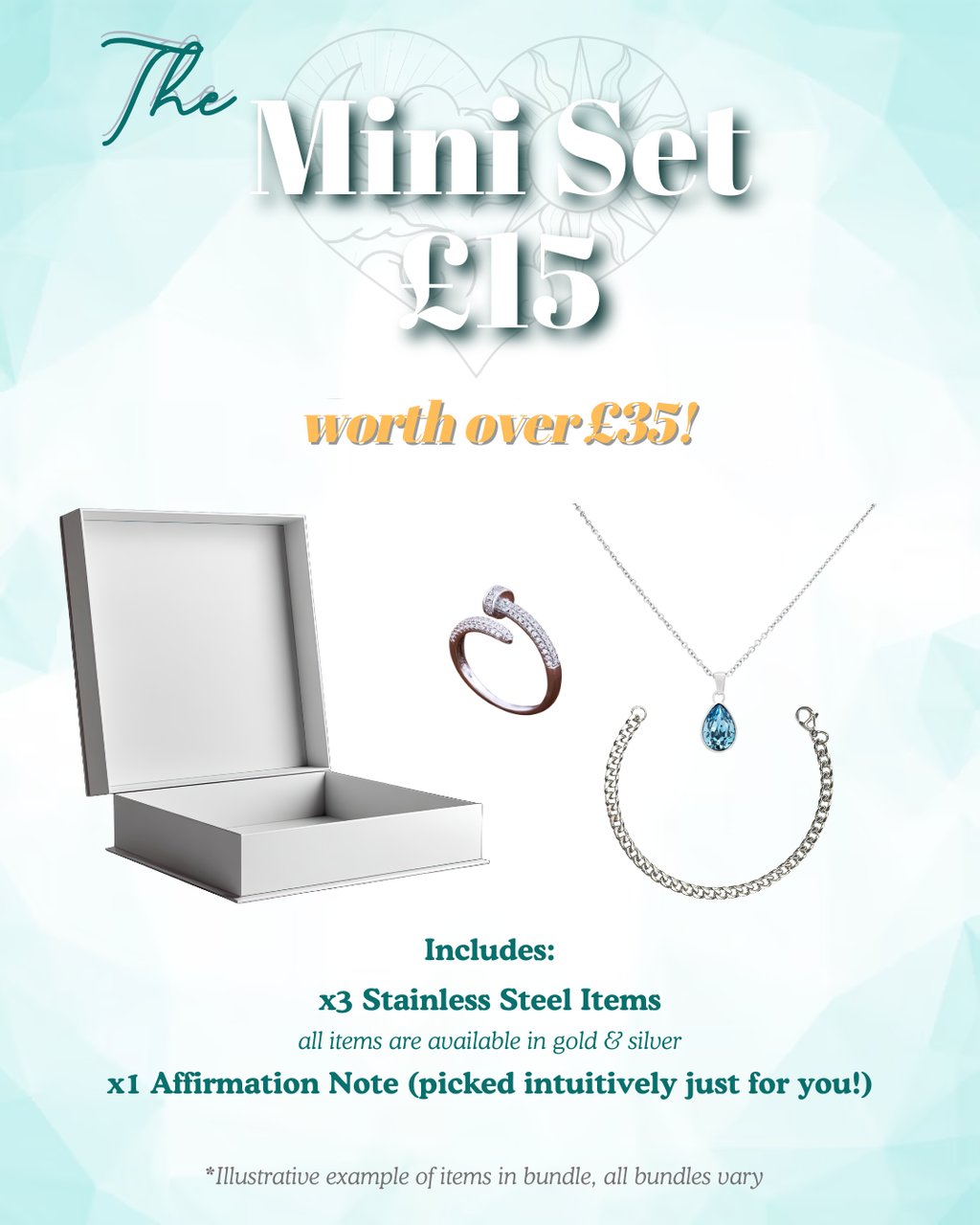 The Mini Set | Stainless Steel Lucky Dip Box – Worth Over £35