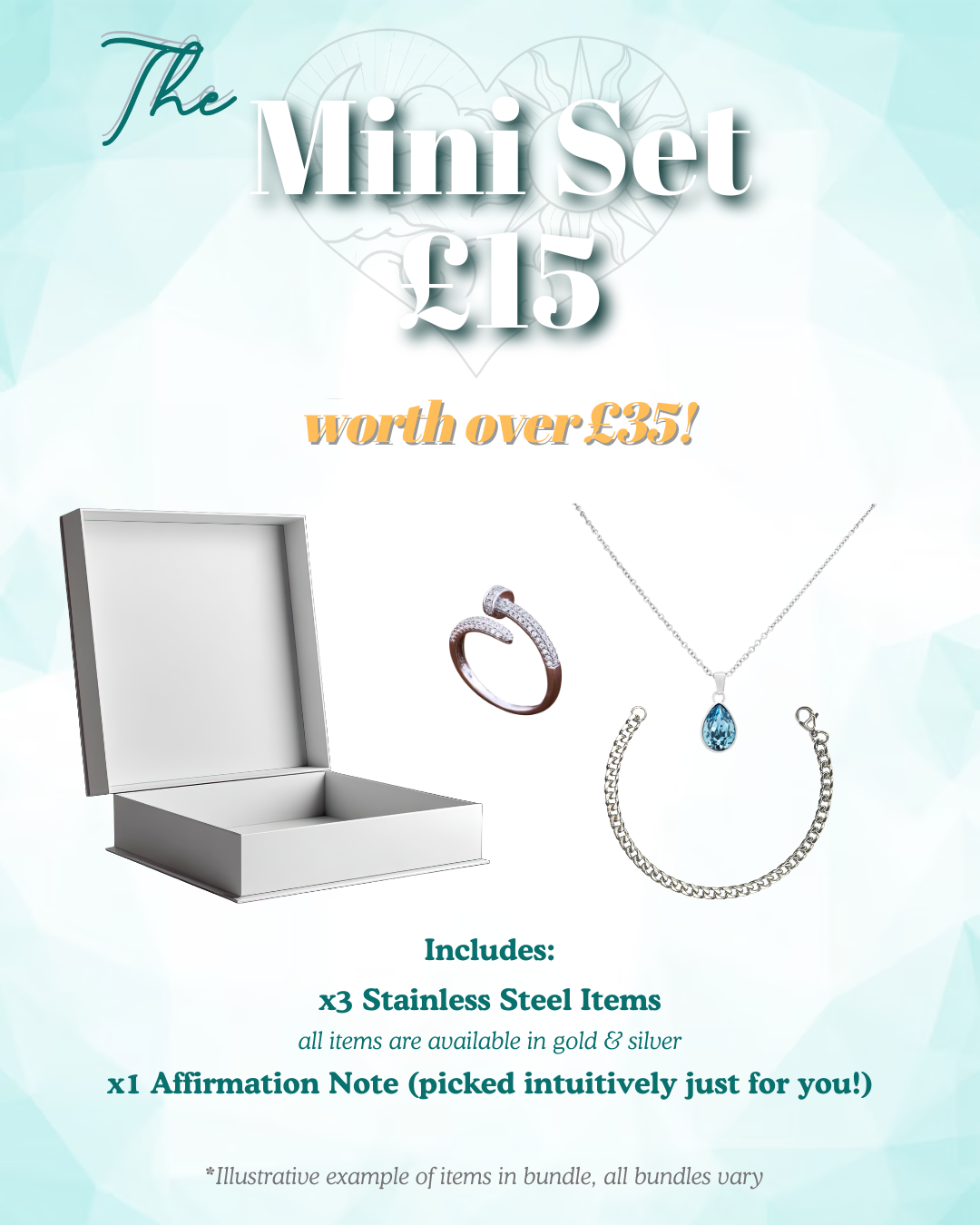 The Mini Set | Stainless Steel Lucky Dip Box – Worth Over £35