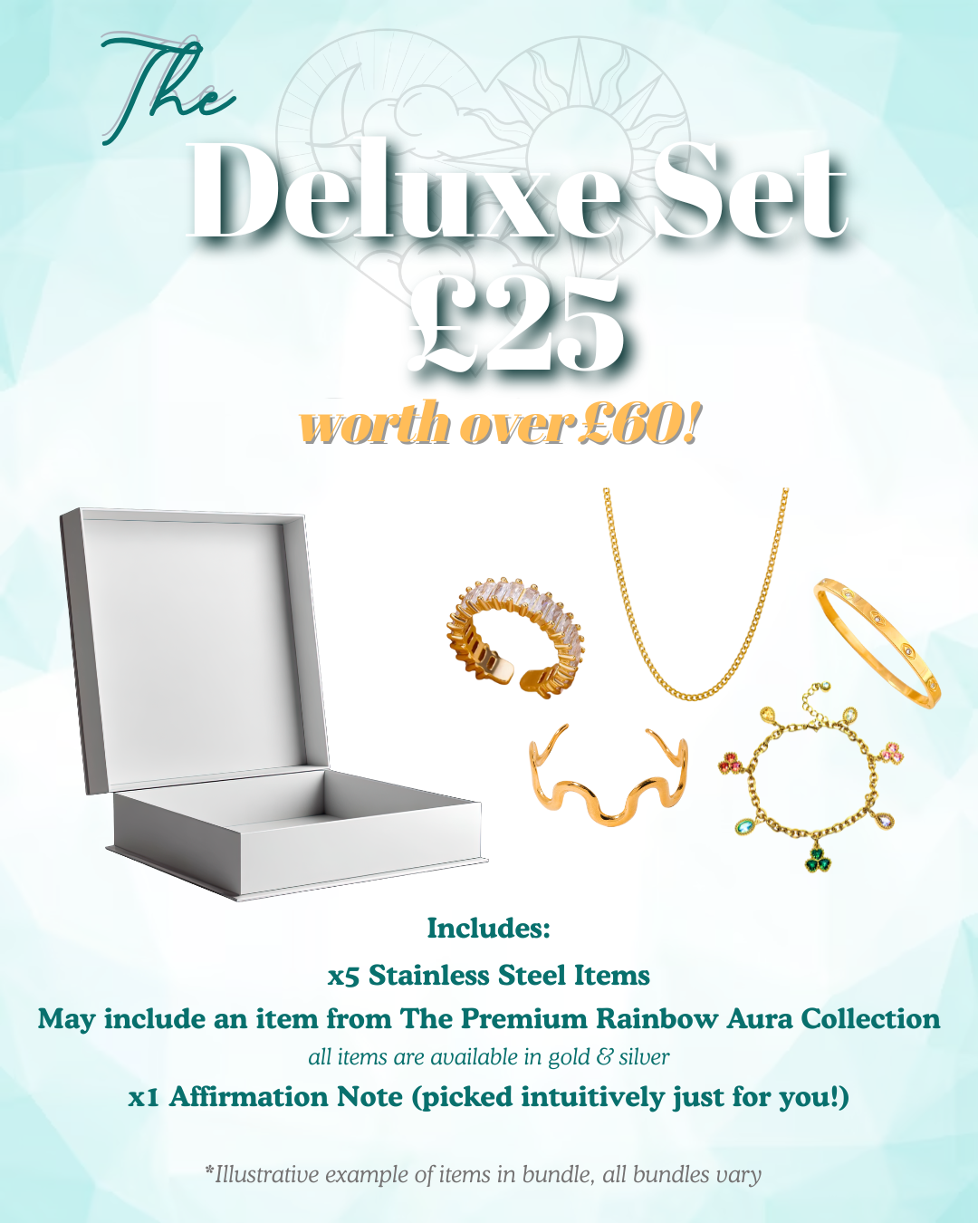 The Deluxe Set | Stainless Steel Lucky Dip Box – Worth Over £60