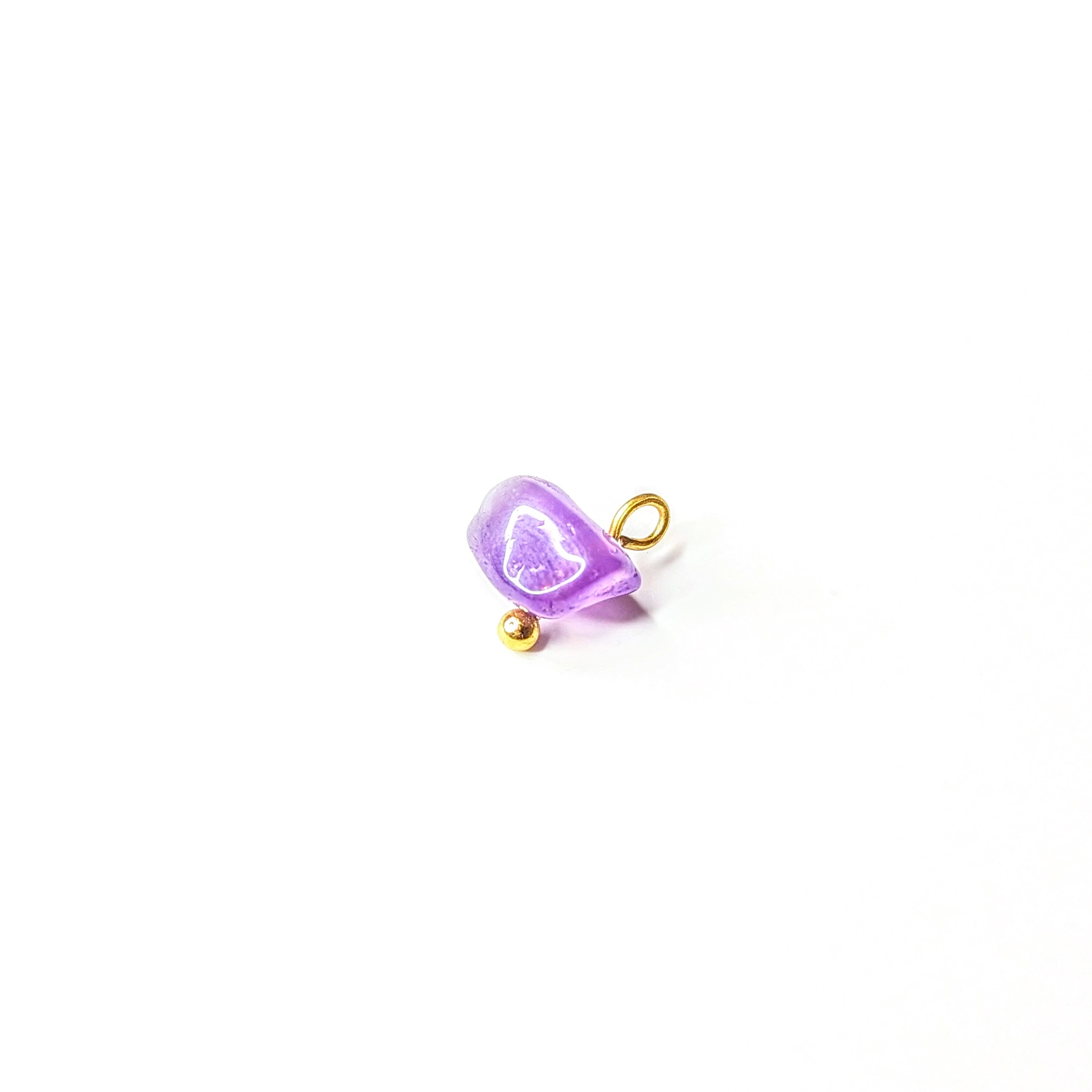 Amethyst Crystal Charm