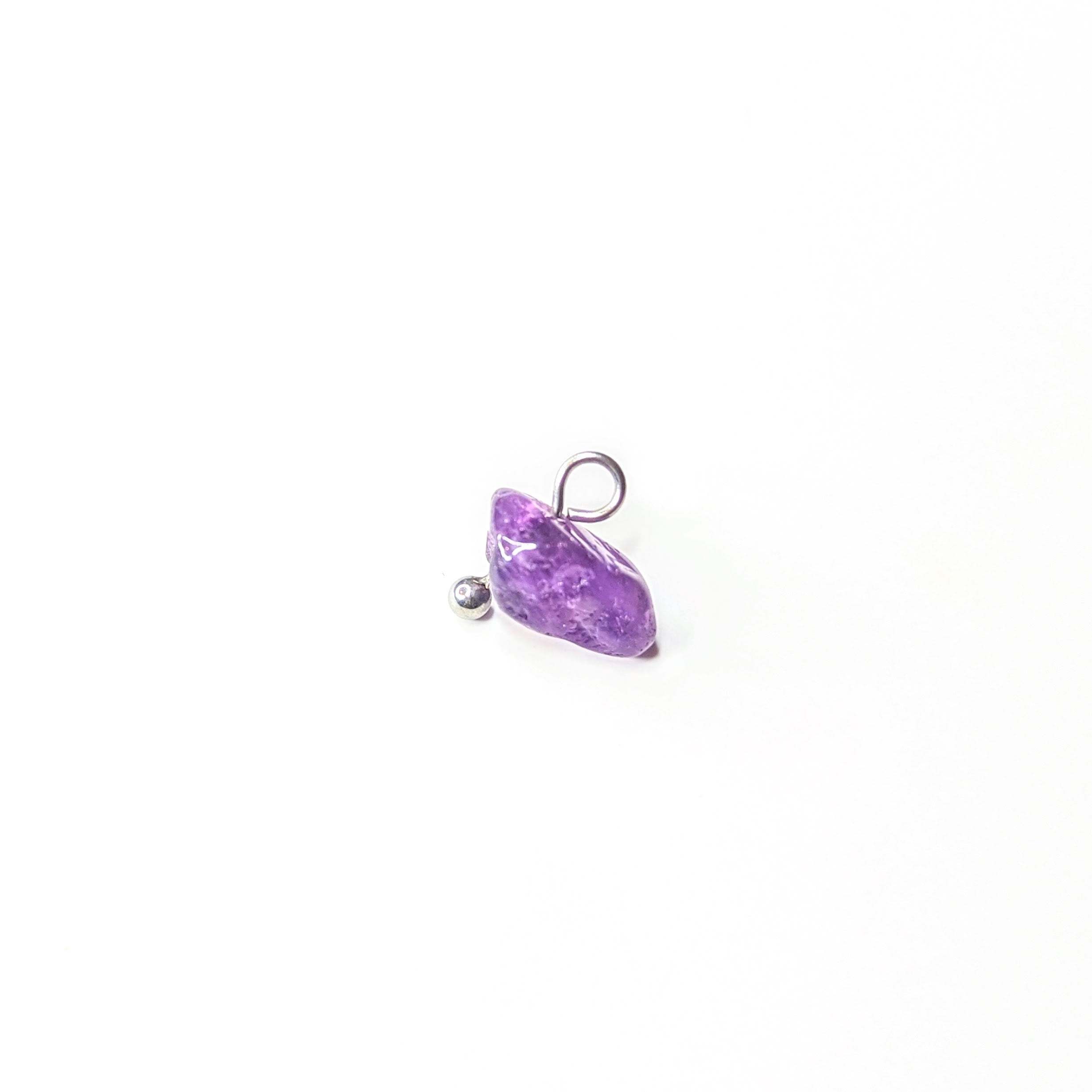 Amethyst Crystal Charm