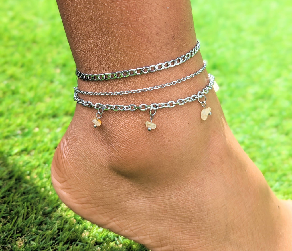 'Heal Me' Crystal Anklet