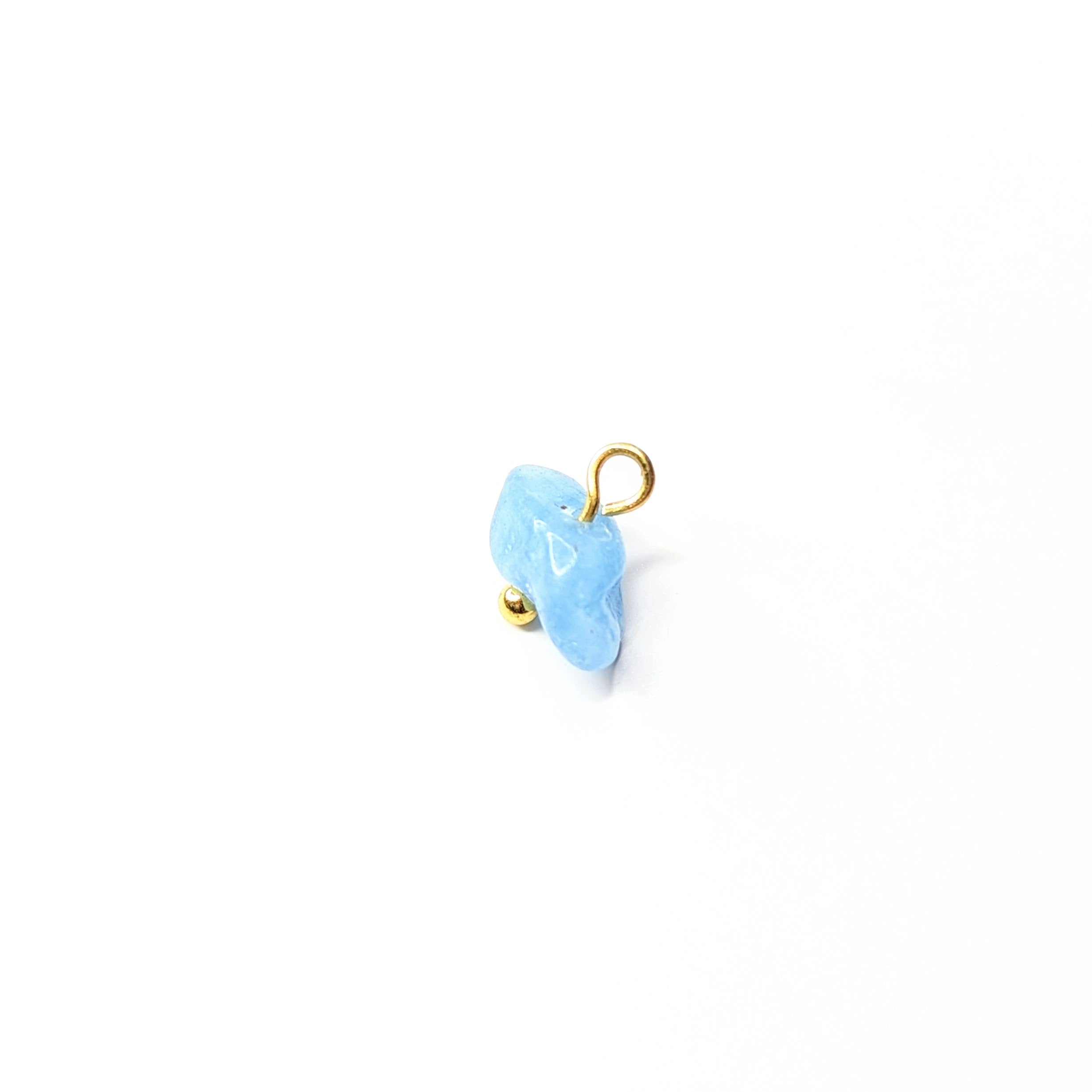 Aquamarine Crystal Charm
