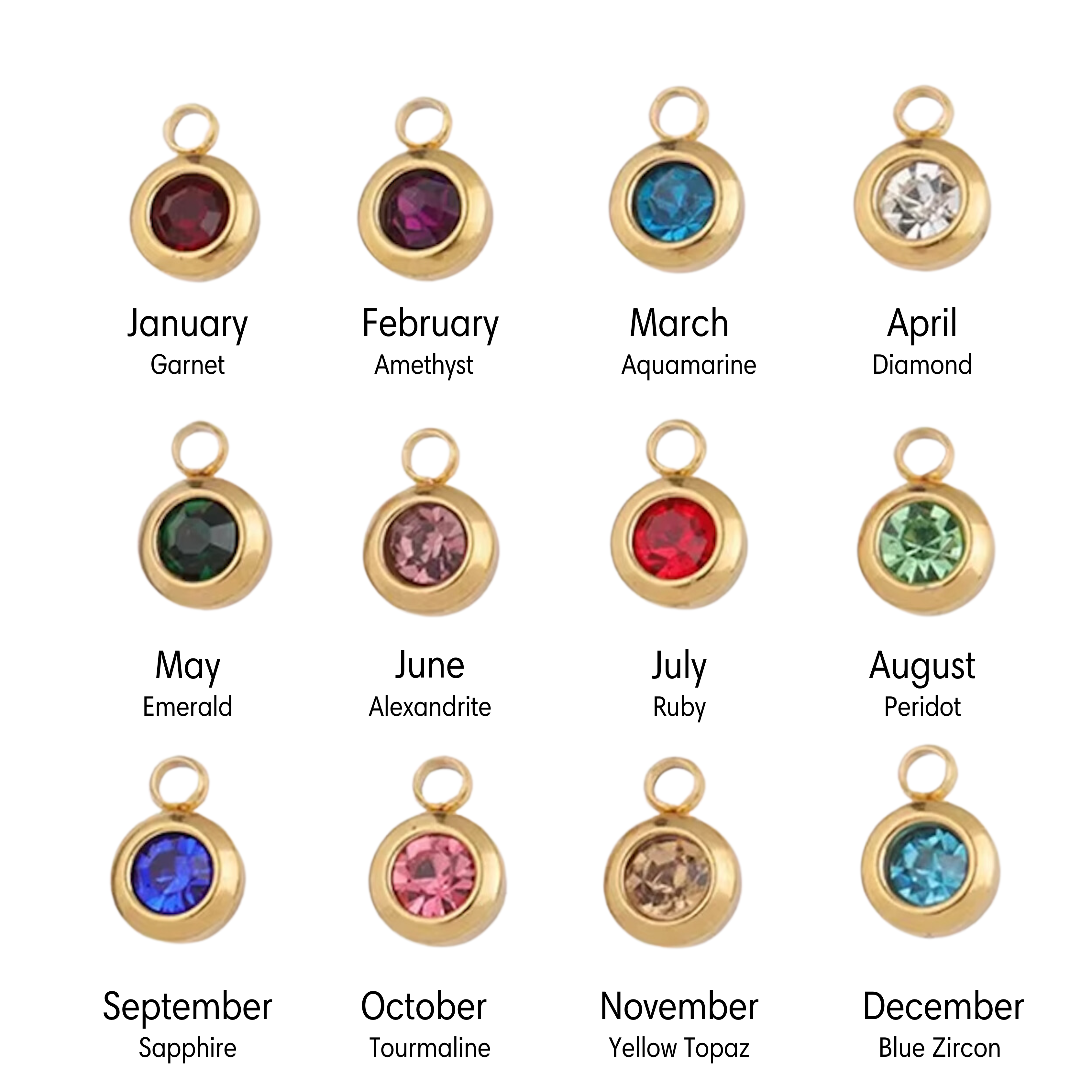 Birthstone Charm