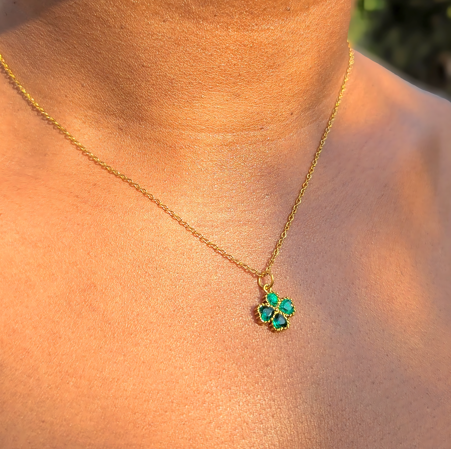 'Clover The Rainbow' Pendant Necklace