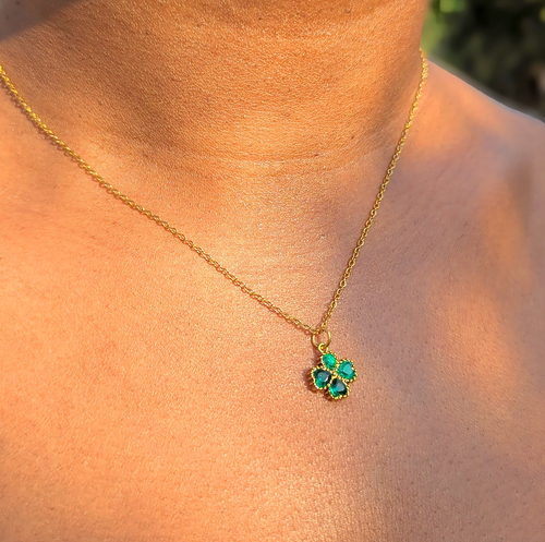 'Clover The Rainbow' Pendant Necklace