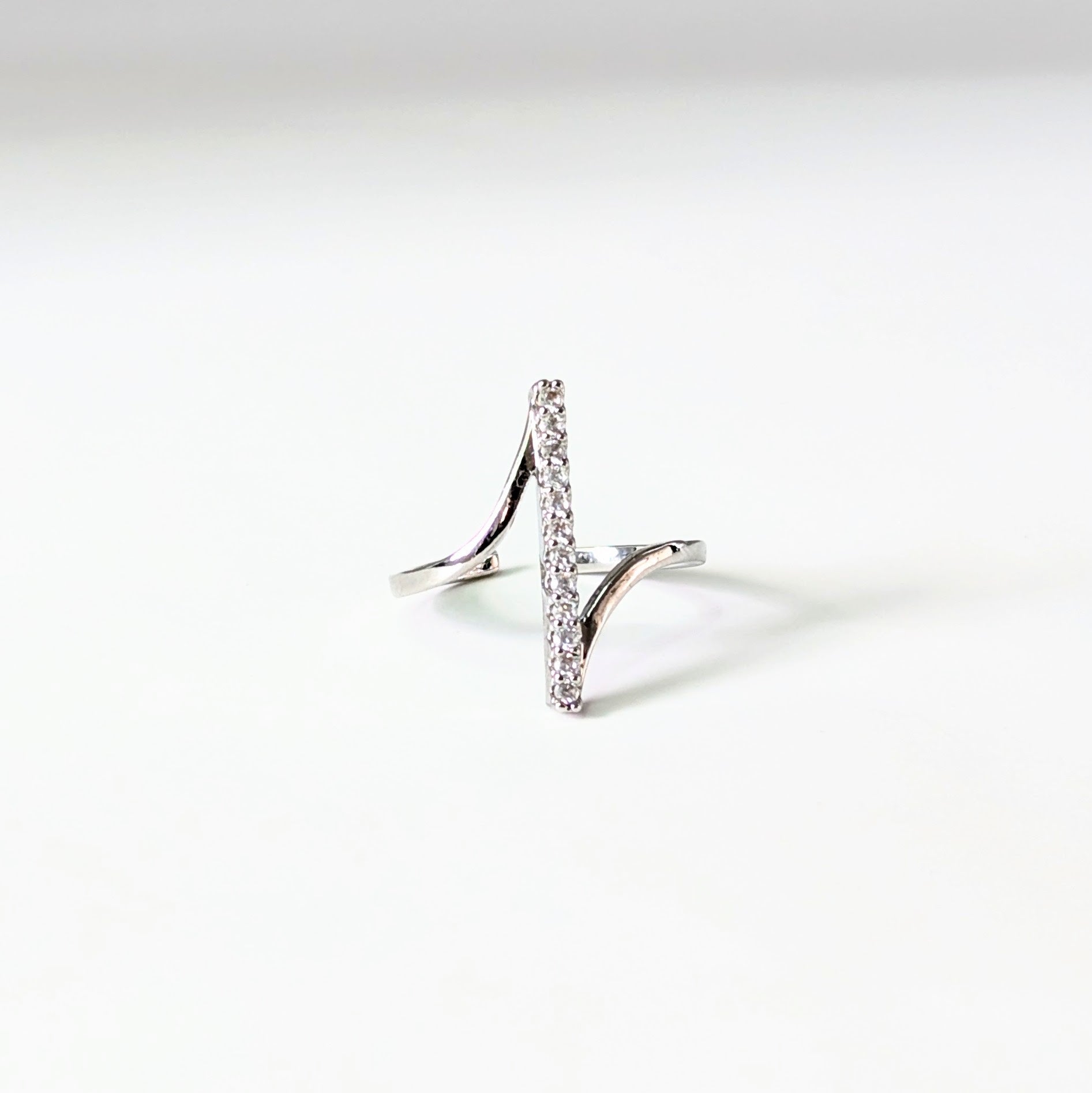 Adjustable Crystal Flow Ring