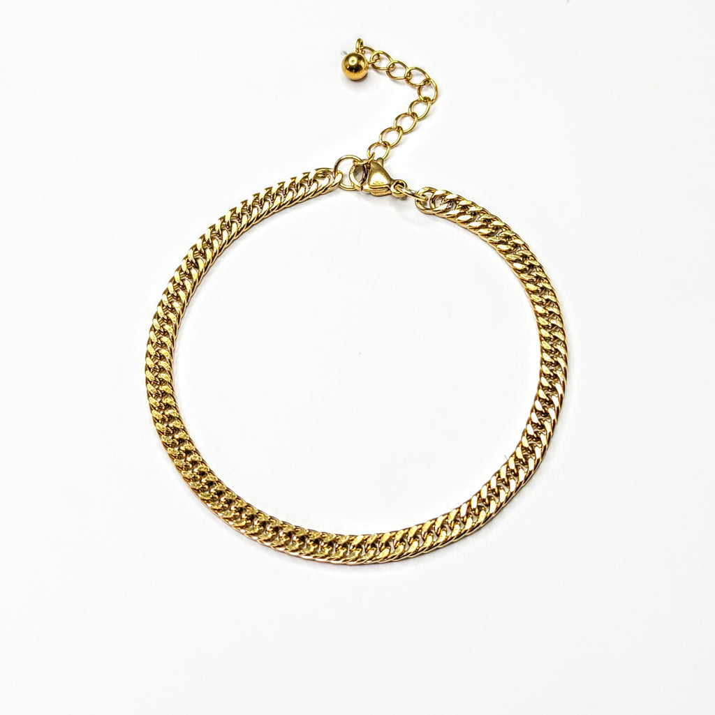 Diamond Curb Chain Waterproof Bracelet