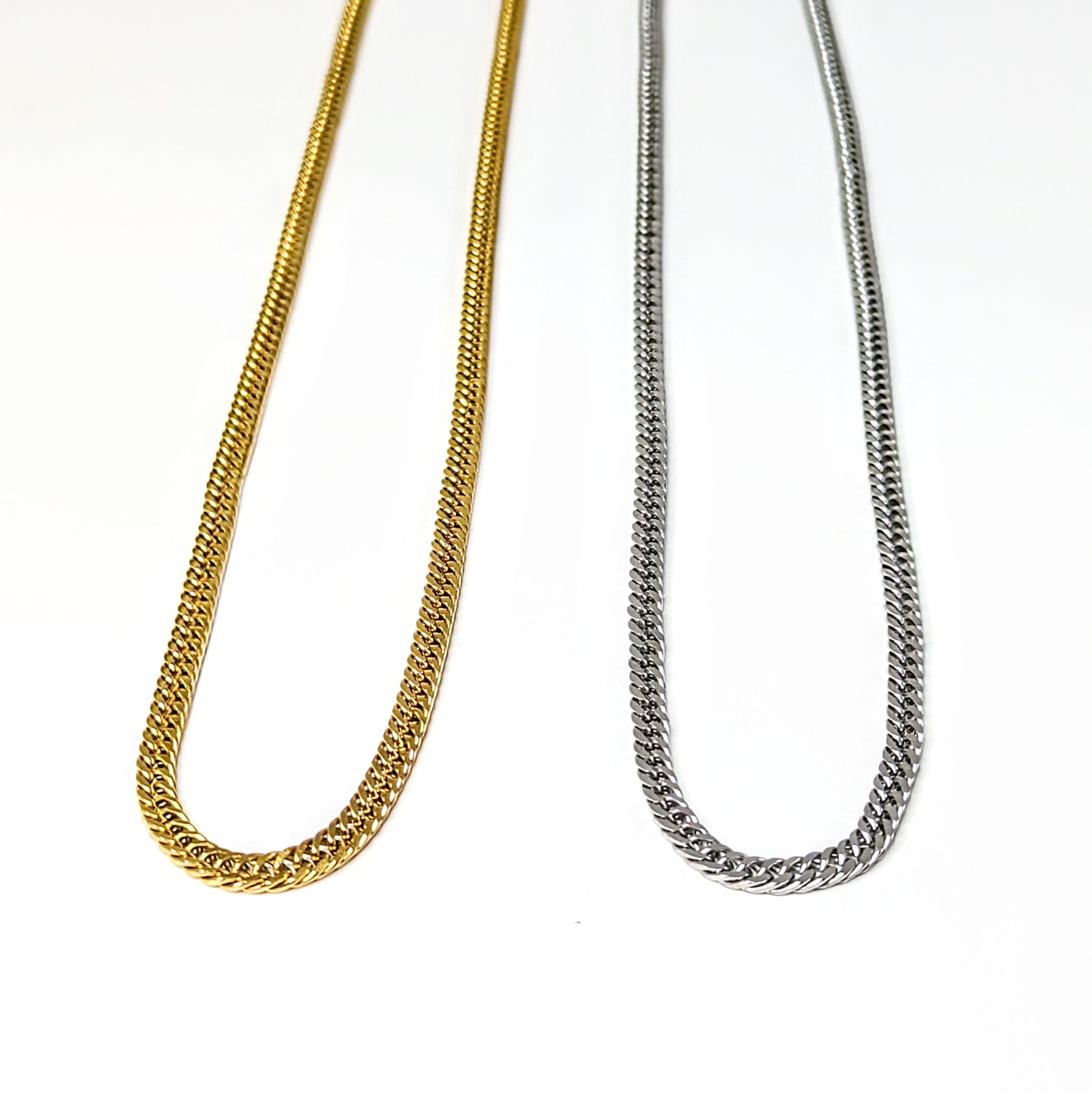 Diamond Curb Chain Waterproof Necklace