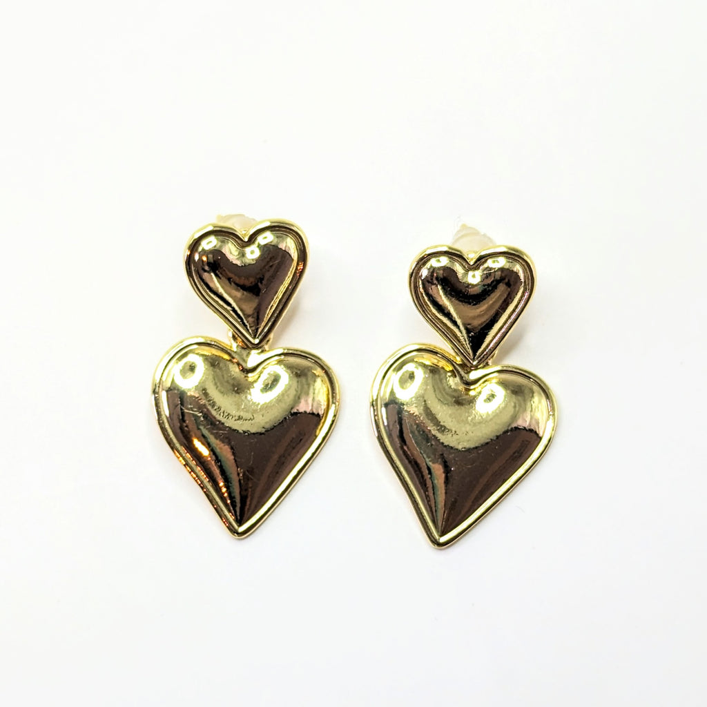 Double Heart Earrings