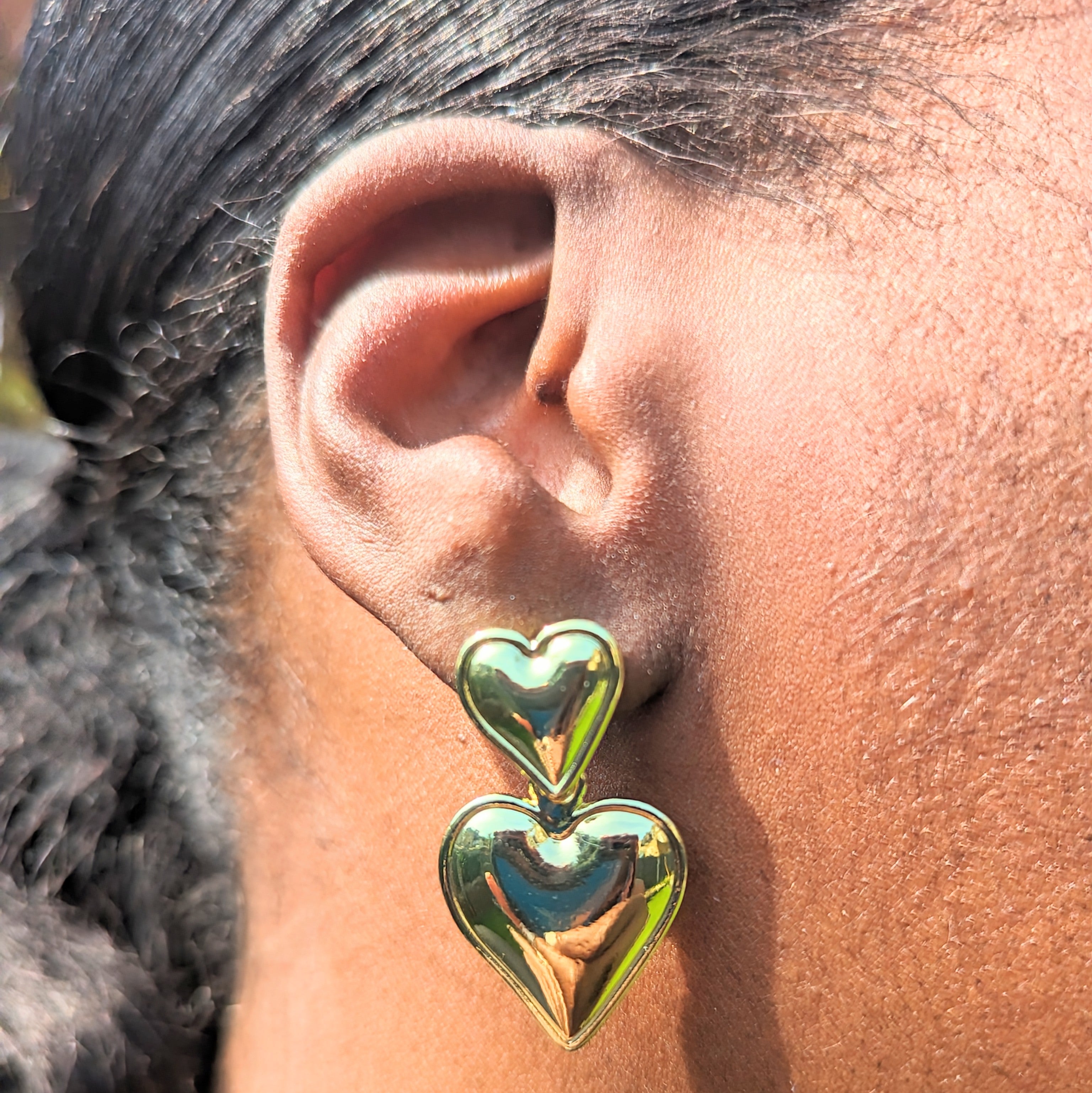 Double Heart Earrings