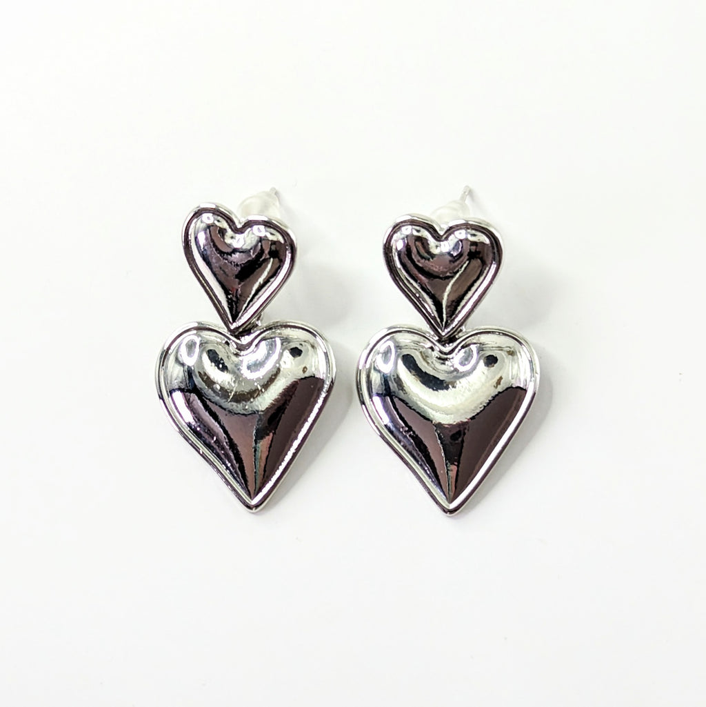 Double Heart Earrings