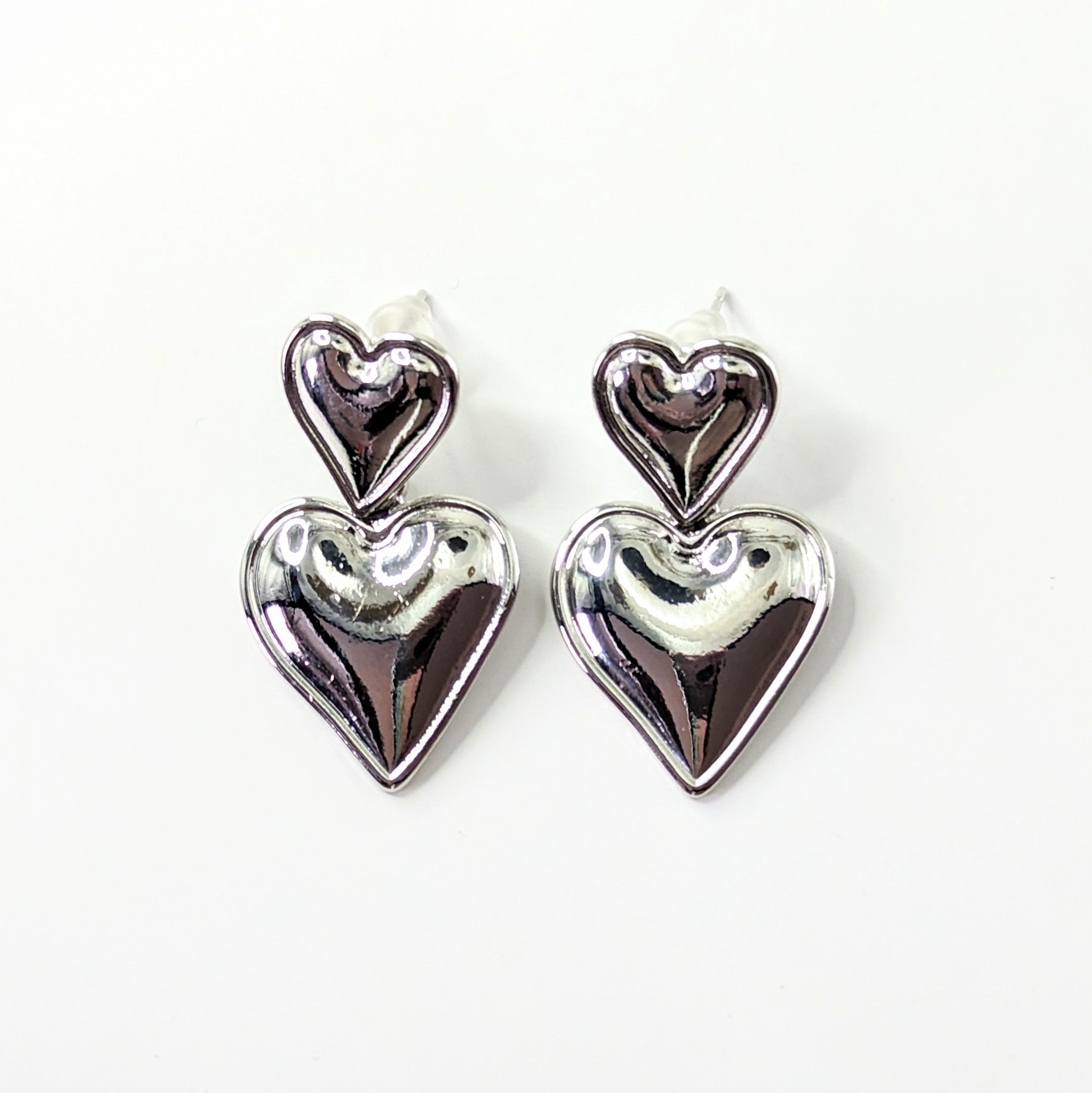 Double Heart Earrings