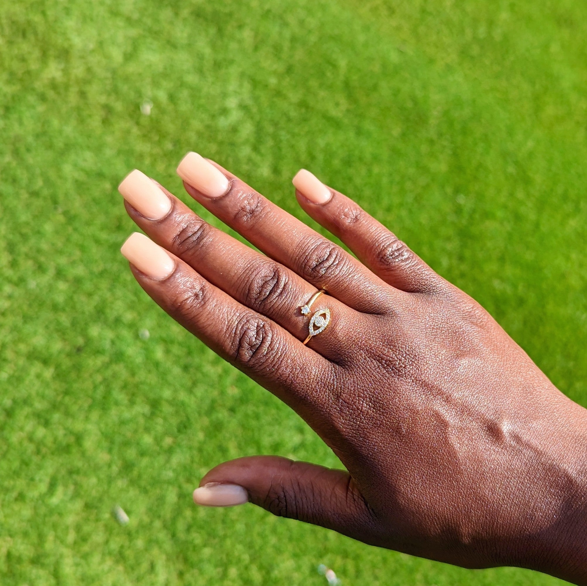 Adjustable Evil Eye Ring