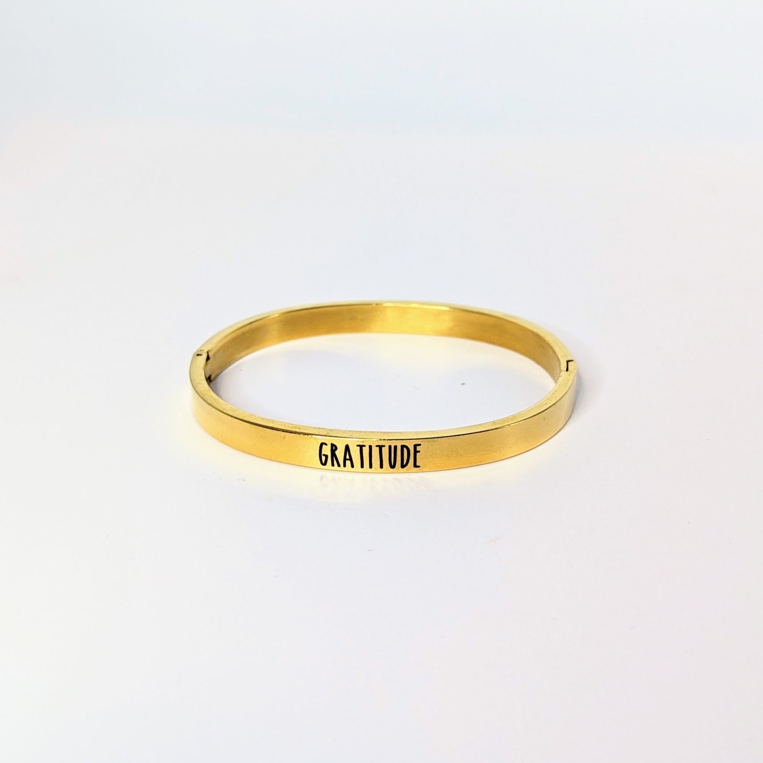 Engraved Gratitude Bangle