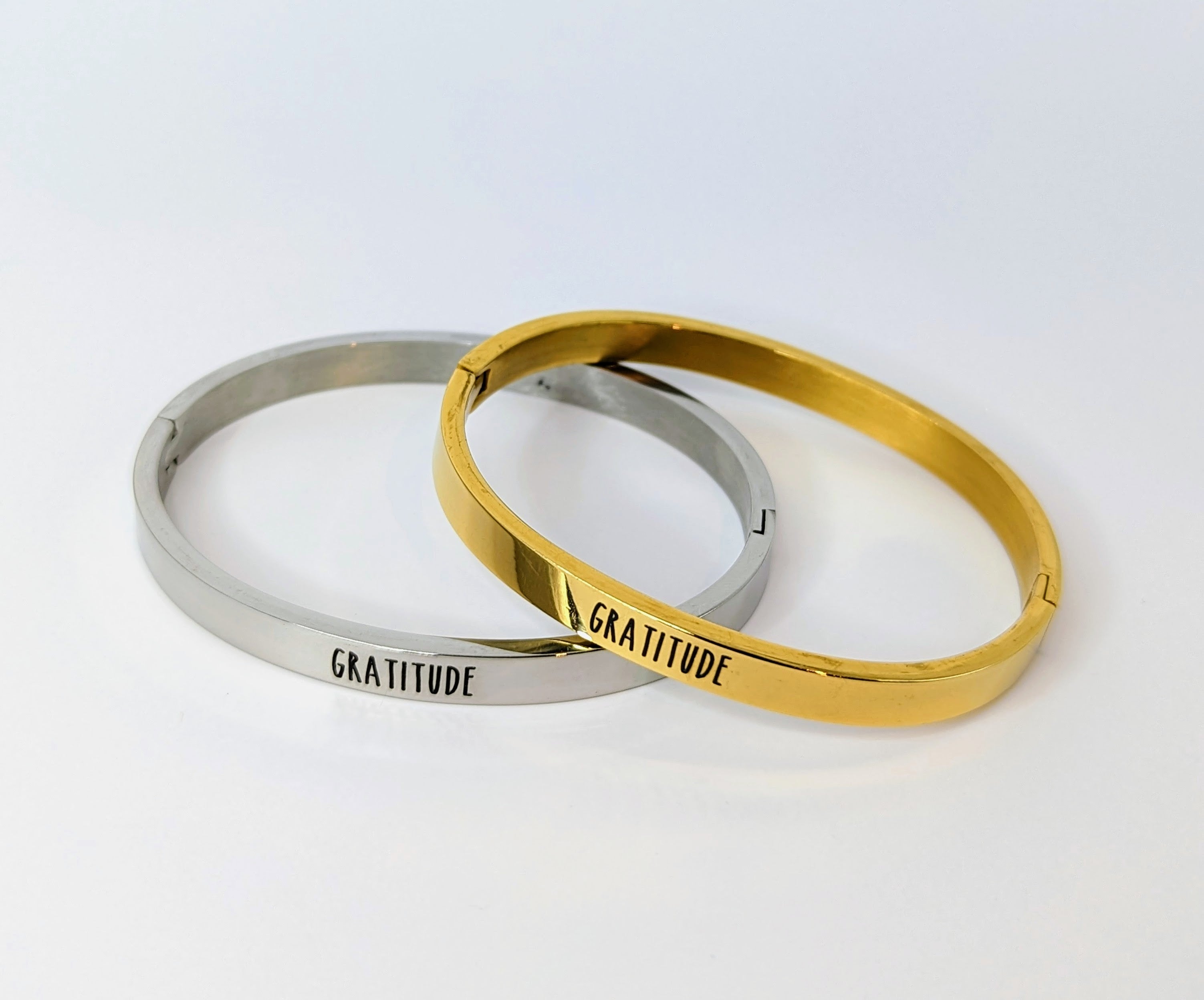 Engraved Gratitude Bangle