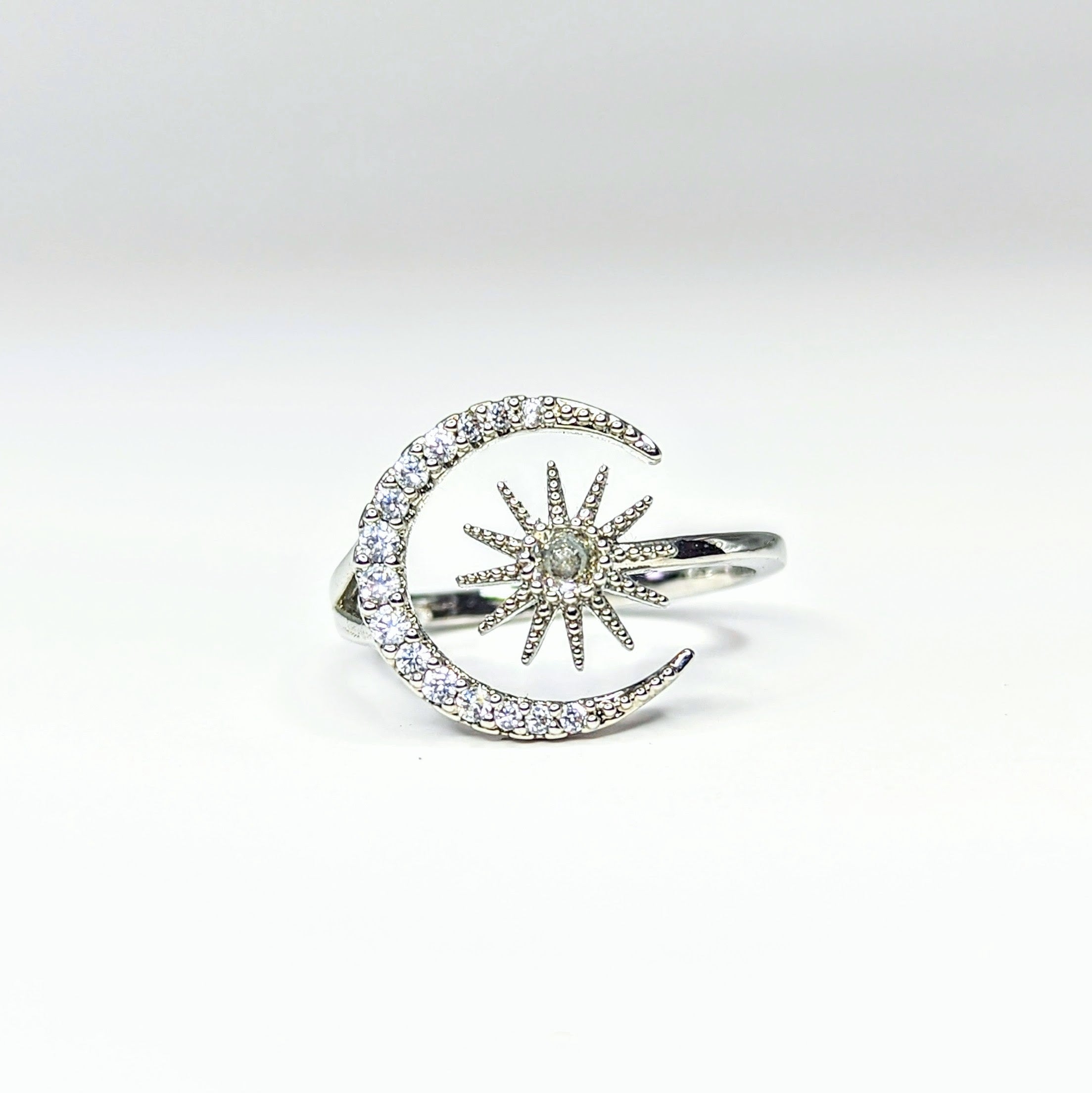 Adjustable Star Moon Ring