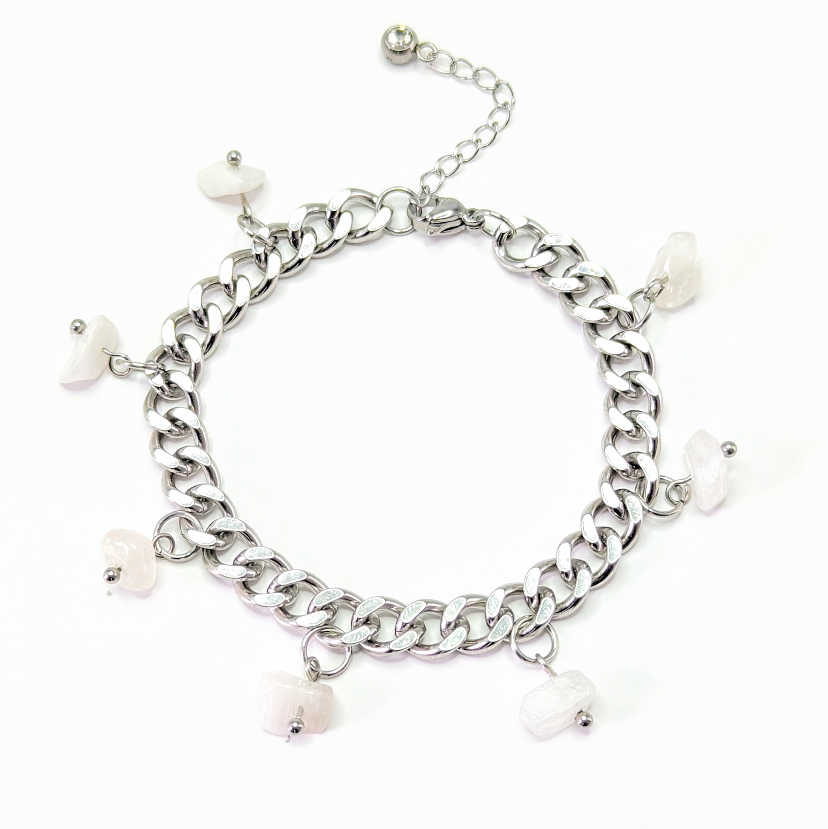 Moonstone 'Heal Me' Crystal Charm Bracelet