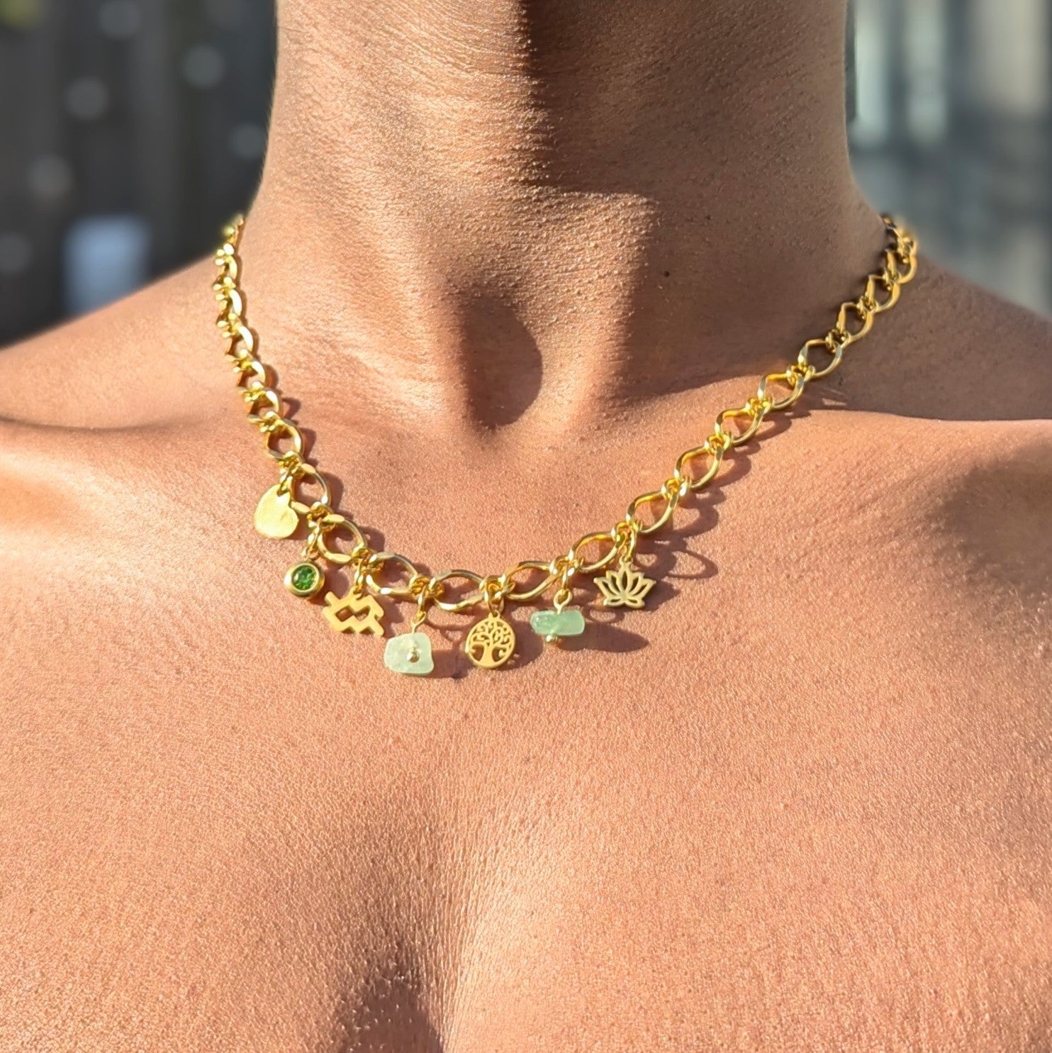 Oval Chain Waterproof Necklace