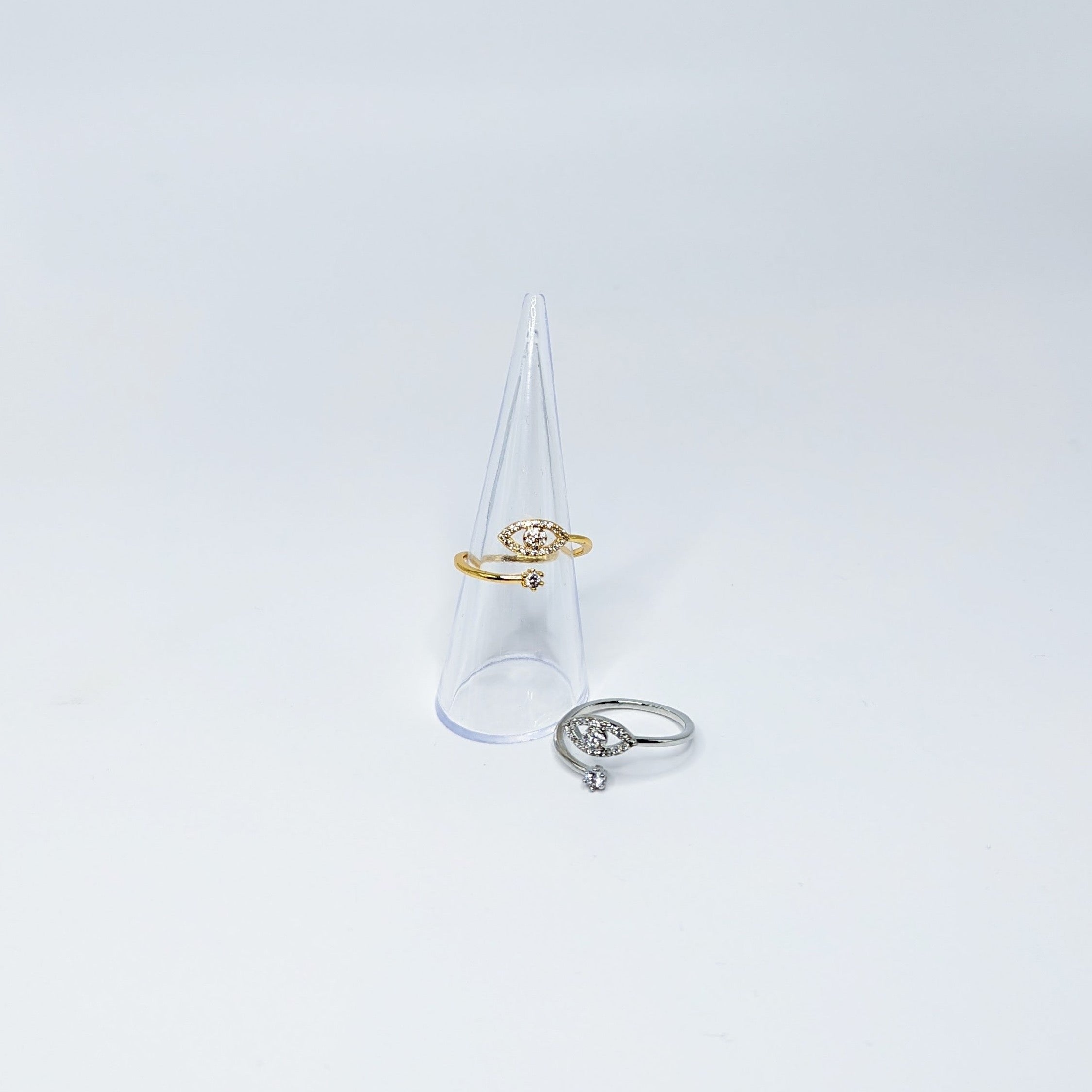 Adjustable Evil Eye Ring