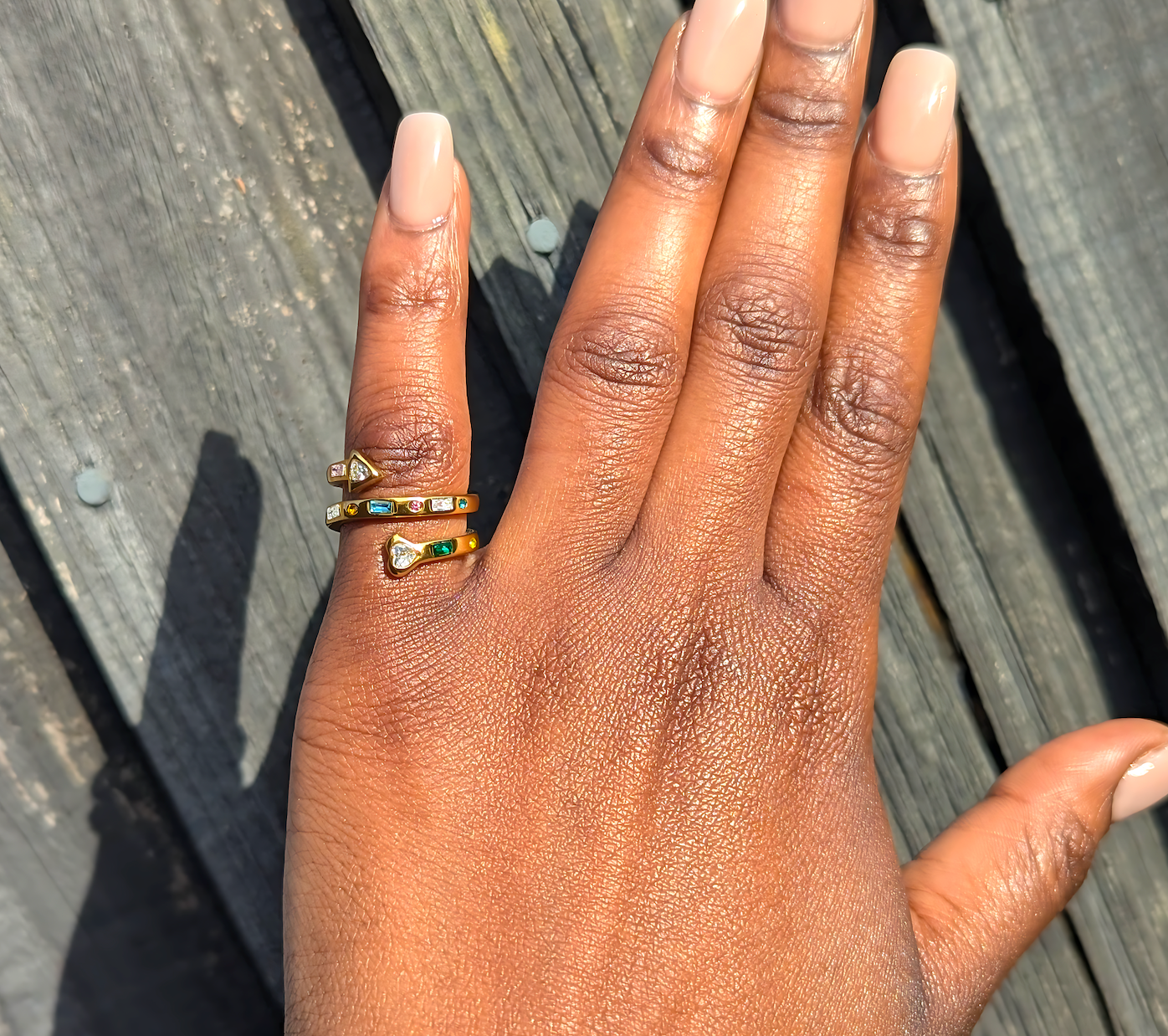 PREMIUM 'Rainbow Arrow' Ring