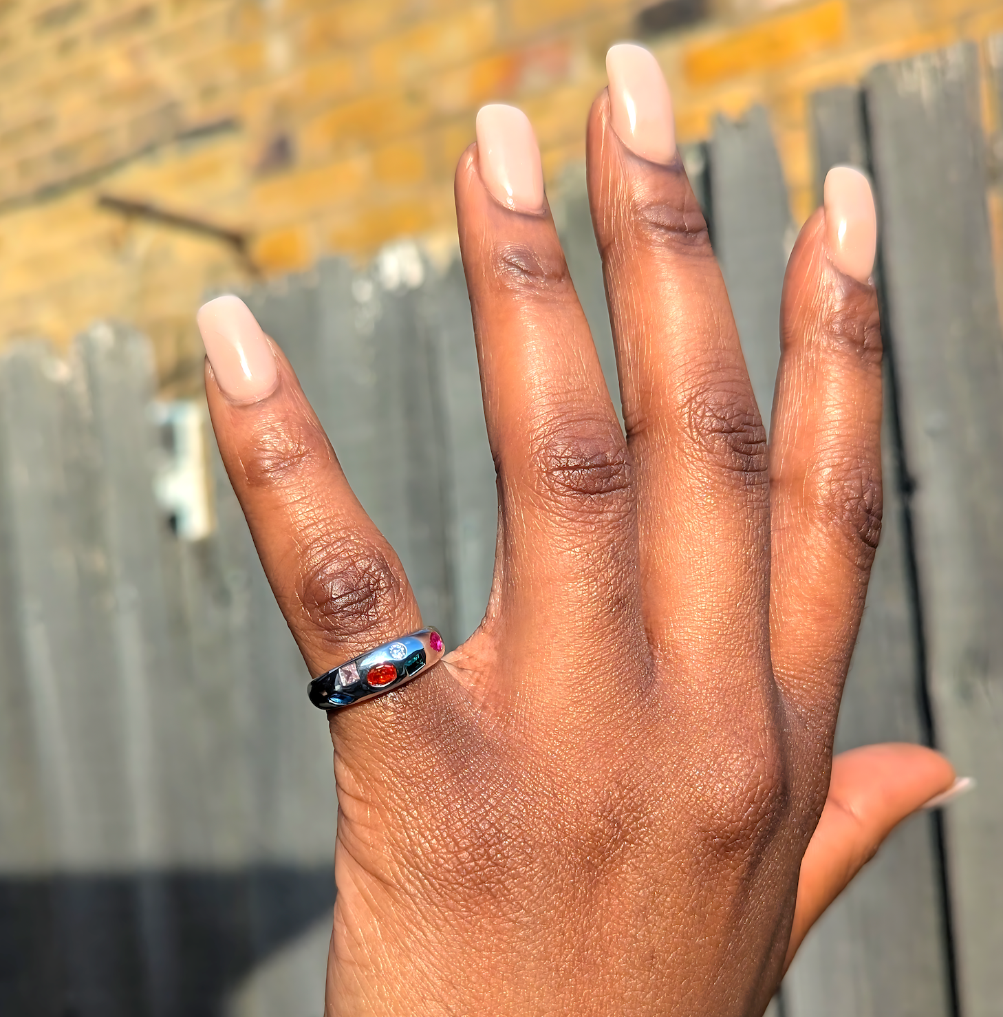 PREMIUM Adjustable 'Rainbow Cuts' Ring