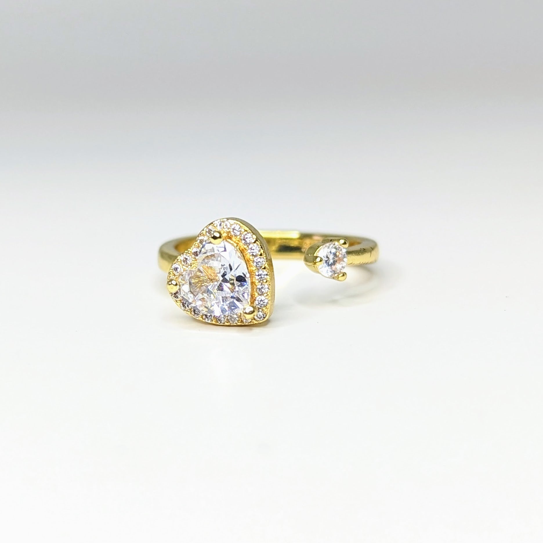 Adjustable Spinning Heart Ring