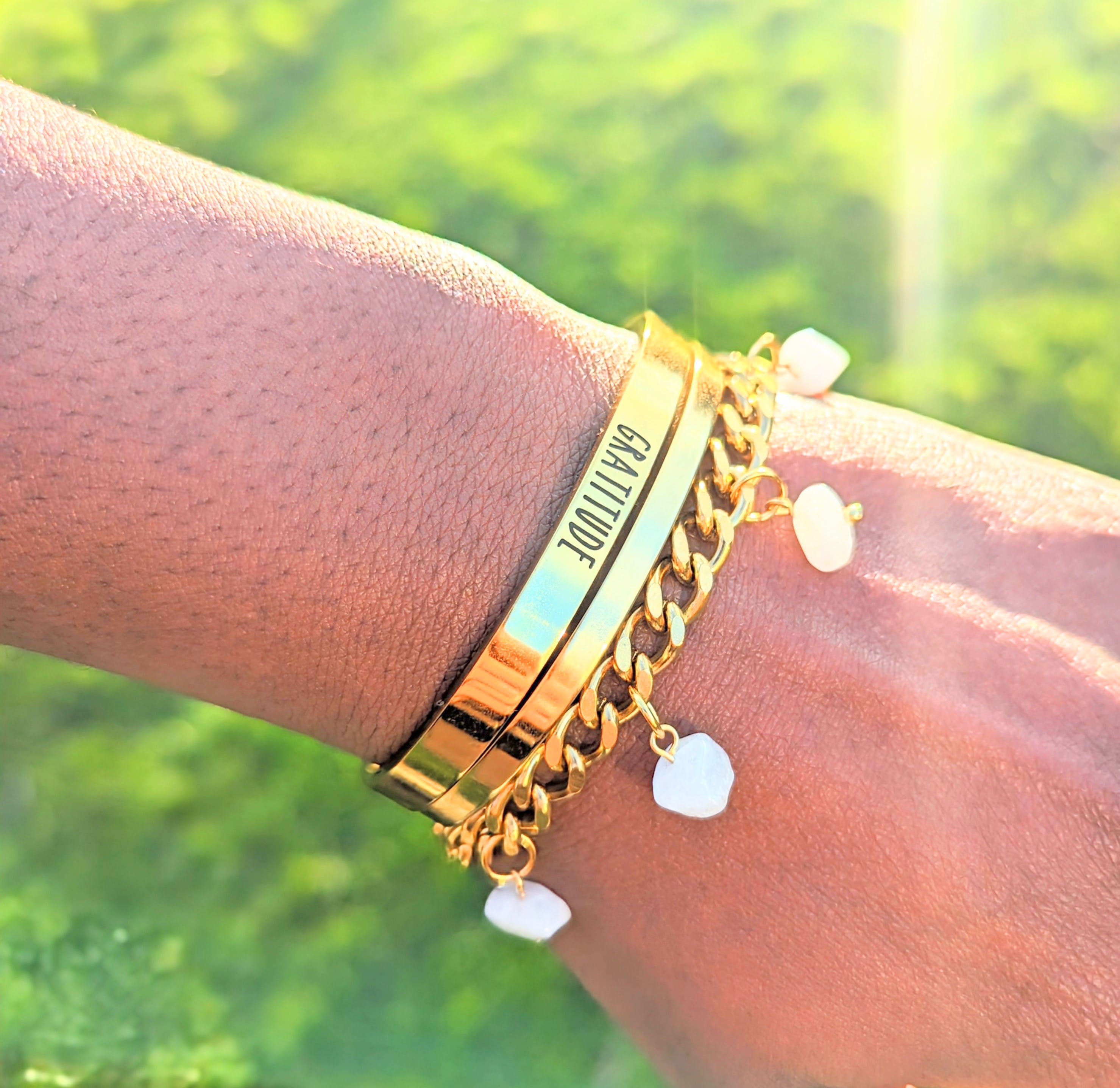 Engraved Gratitude Bangle