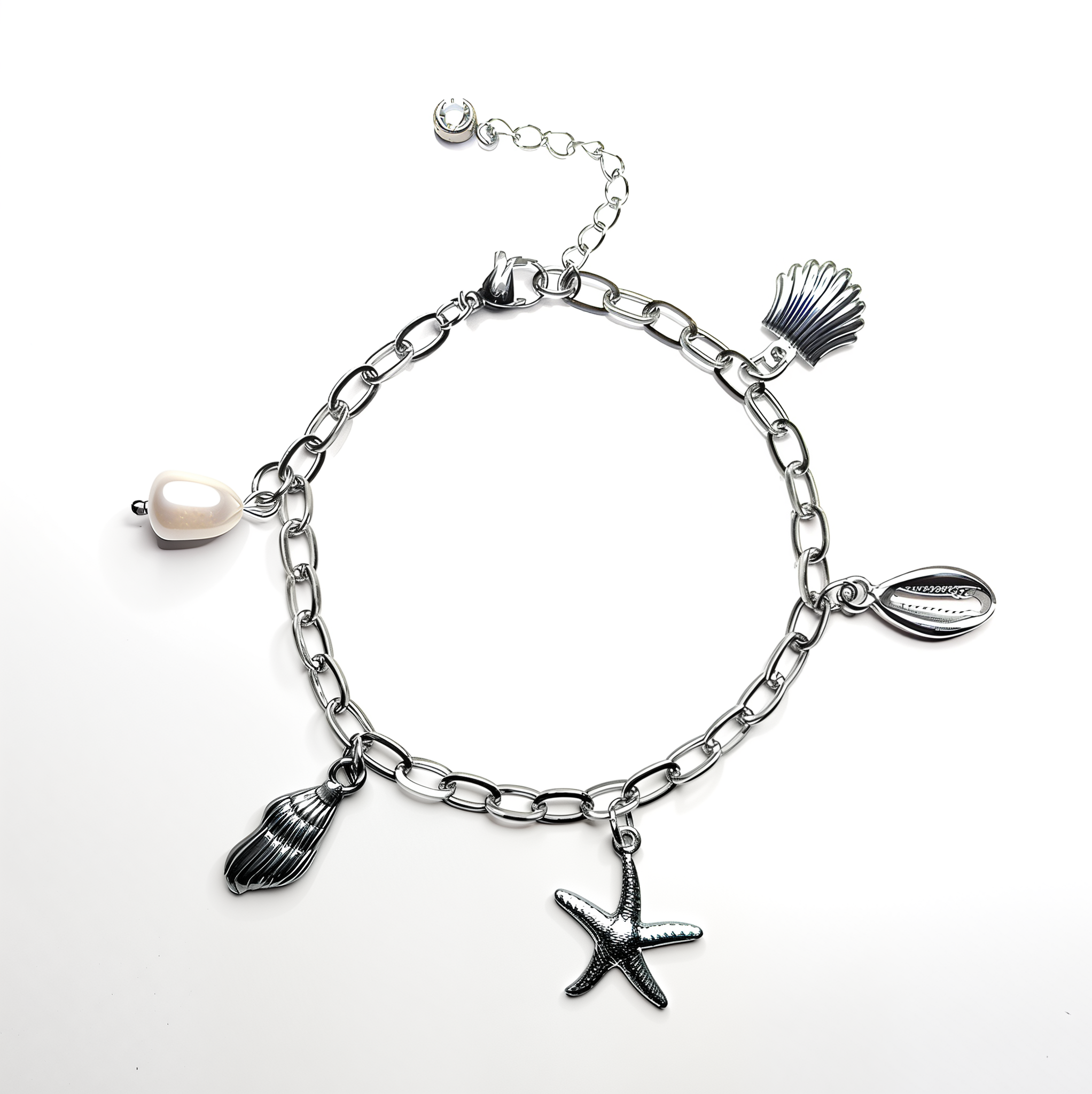 'Beach Please' Charm Bracelet