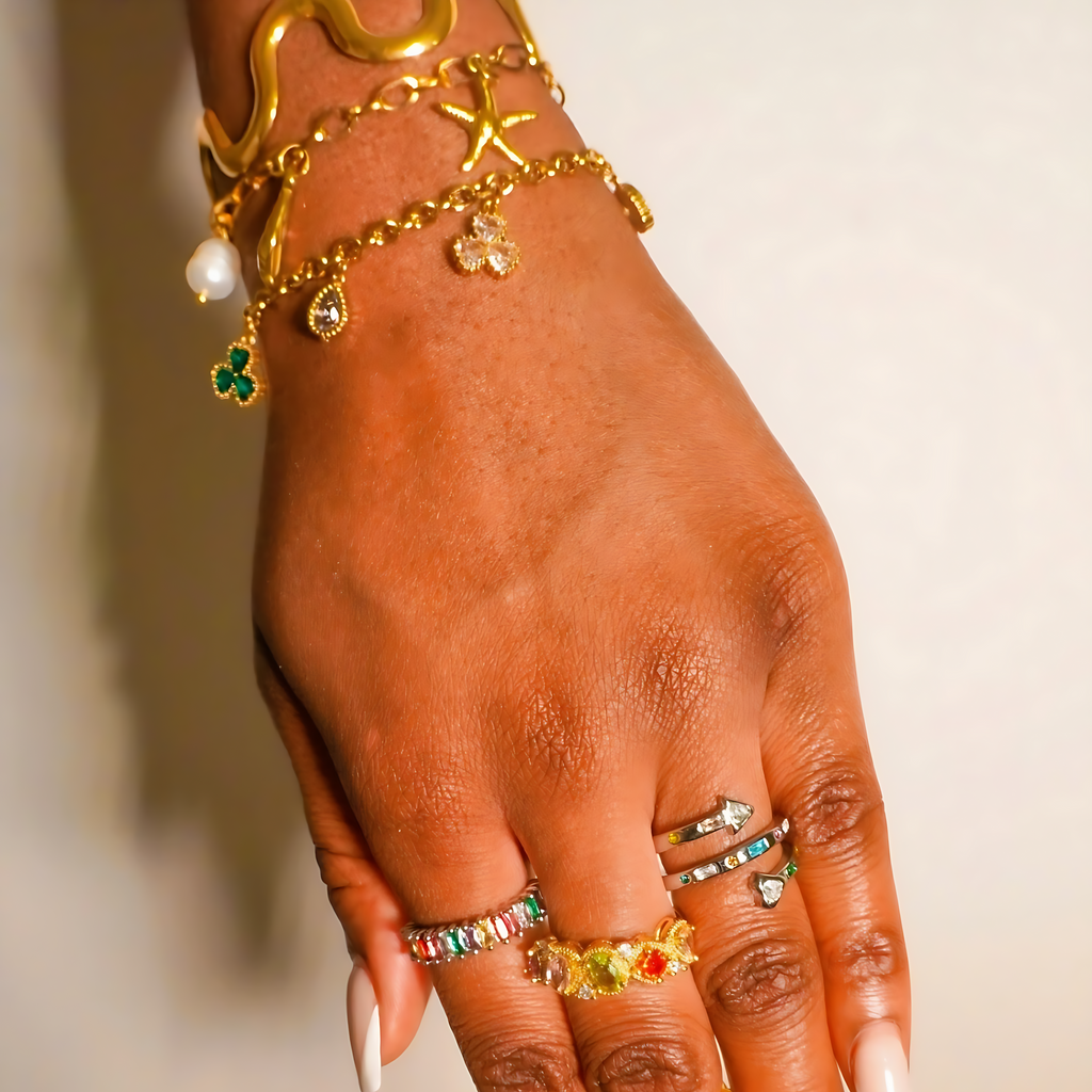 'Beach Please' Charm Bracelet