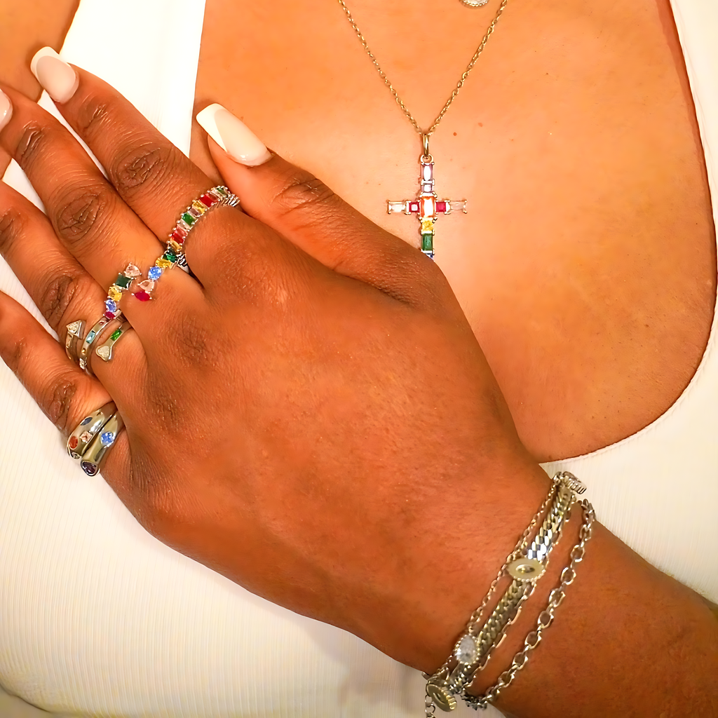 PREMIUM 'Rainbow Arrow' Ring