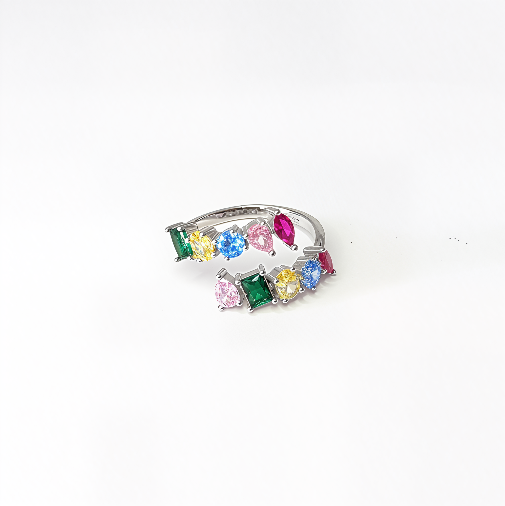 PREMIUM Adjustable 'Rainbow Array' Ring