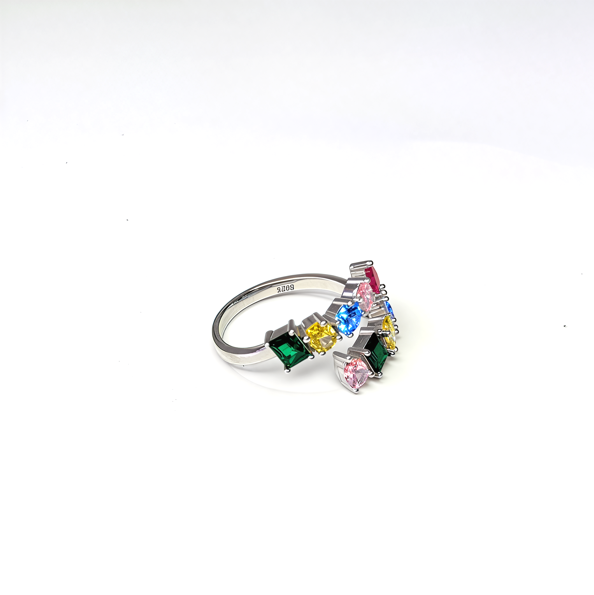 PREMIUM Adjustable 'Rainbow Array' Ring