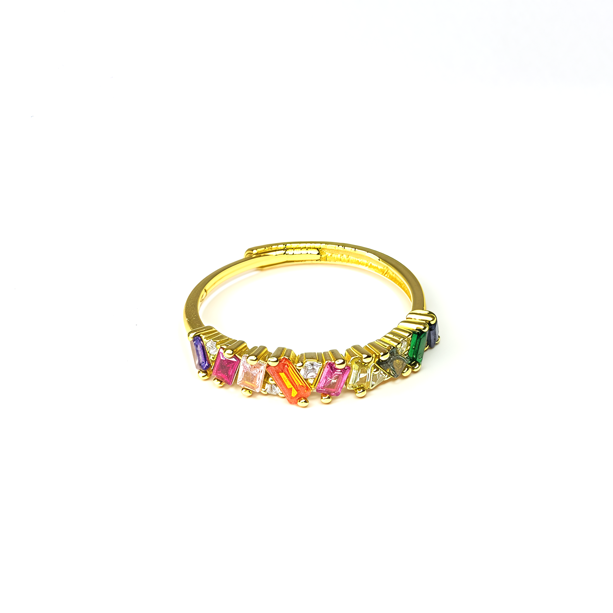 PREMIUM Adjustable 'Rainbow Cluster' Ring