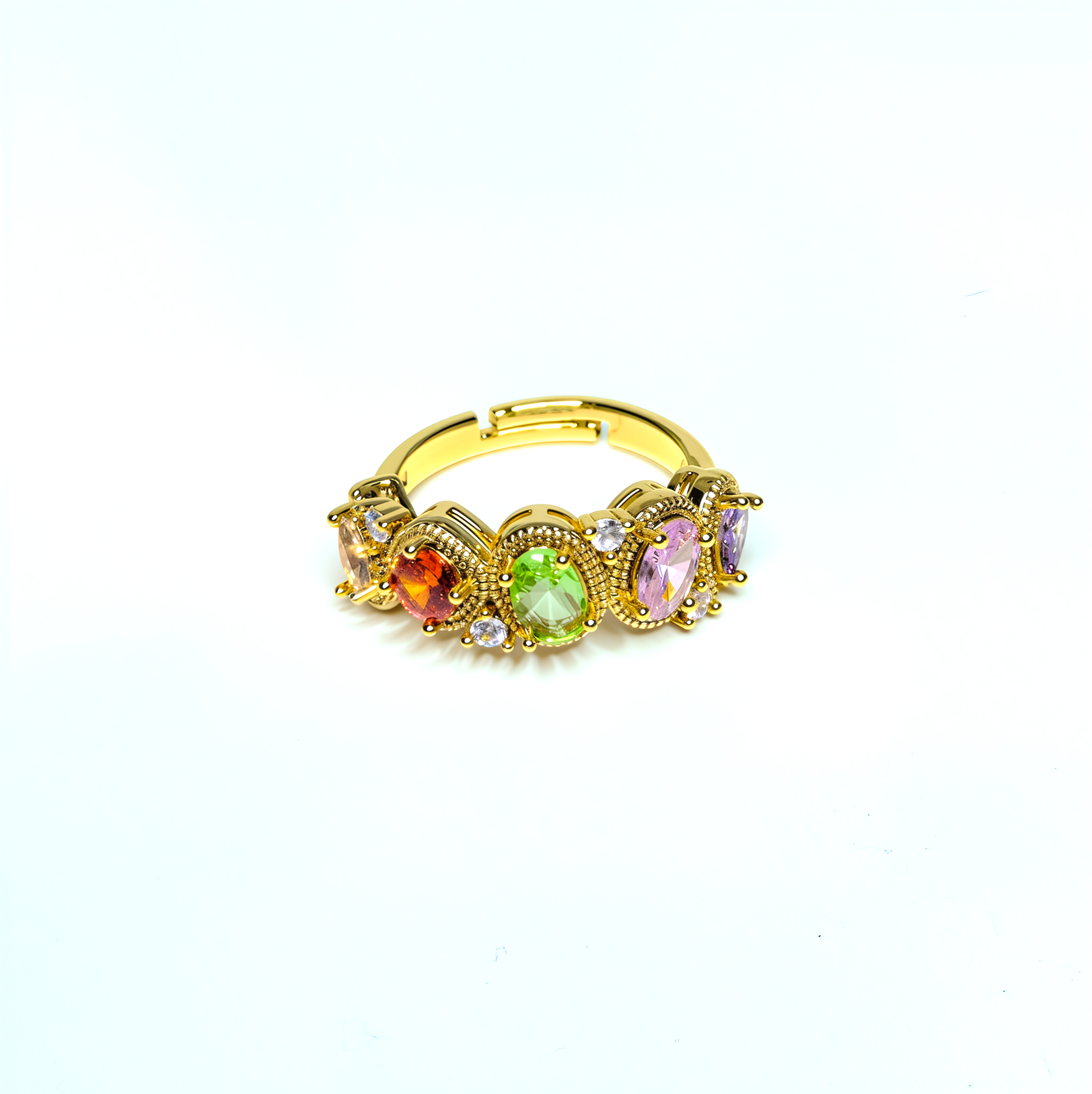 PREMIUM Adjustable 'Rainbow Blast' Ring