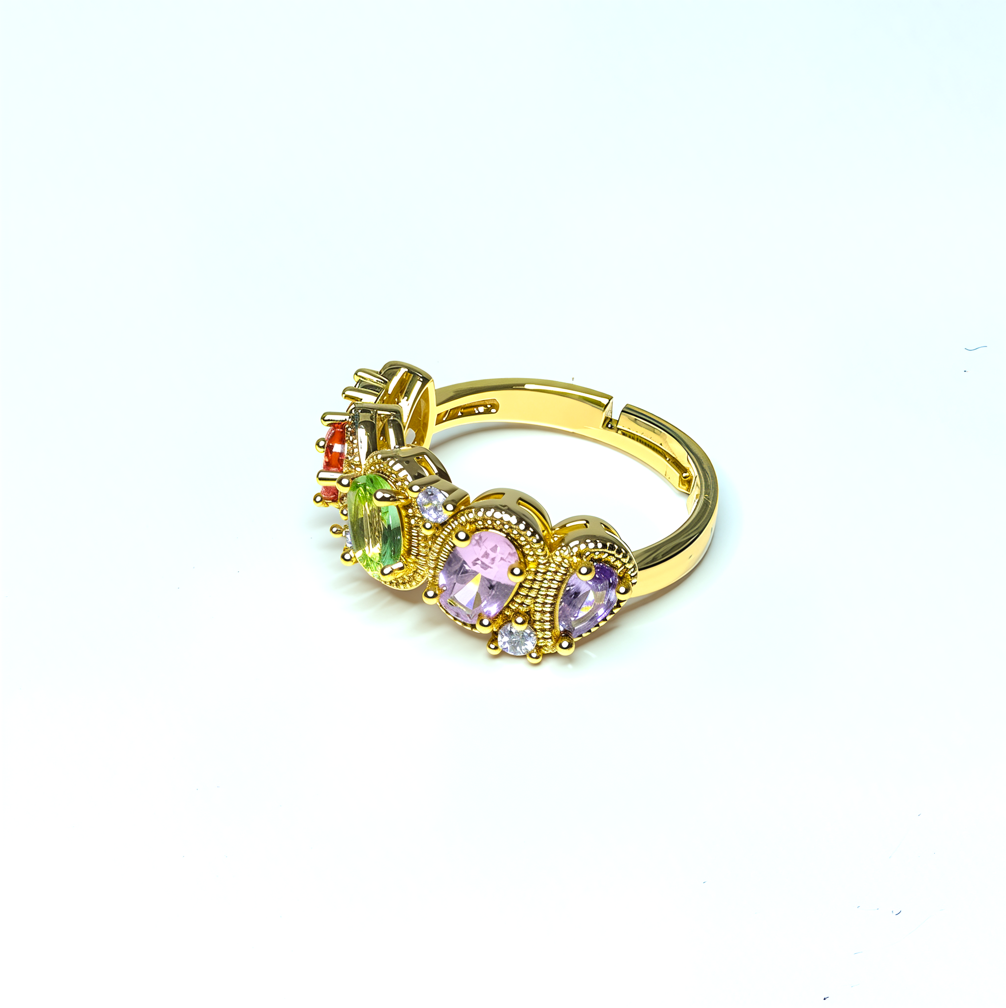 PREMIUM Adjustable 'Rainbow Blast' Ring