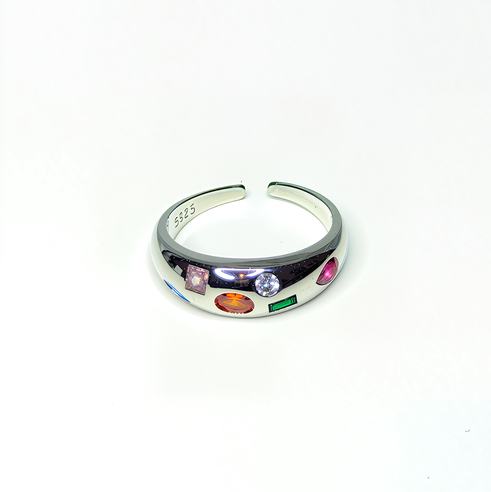 PREMIUM Adjustable 'Rainbow Cuts' Ring