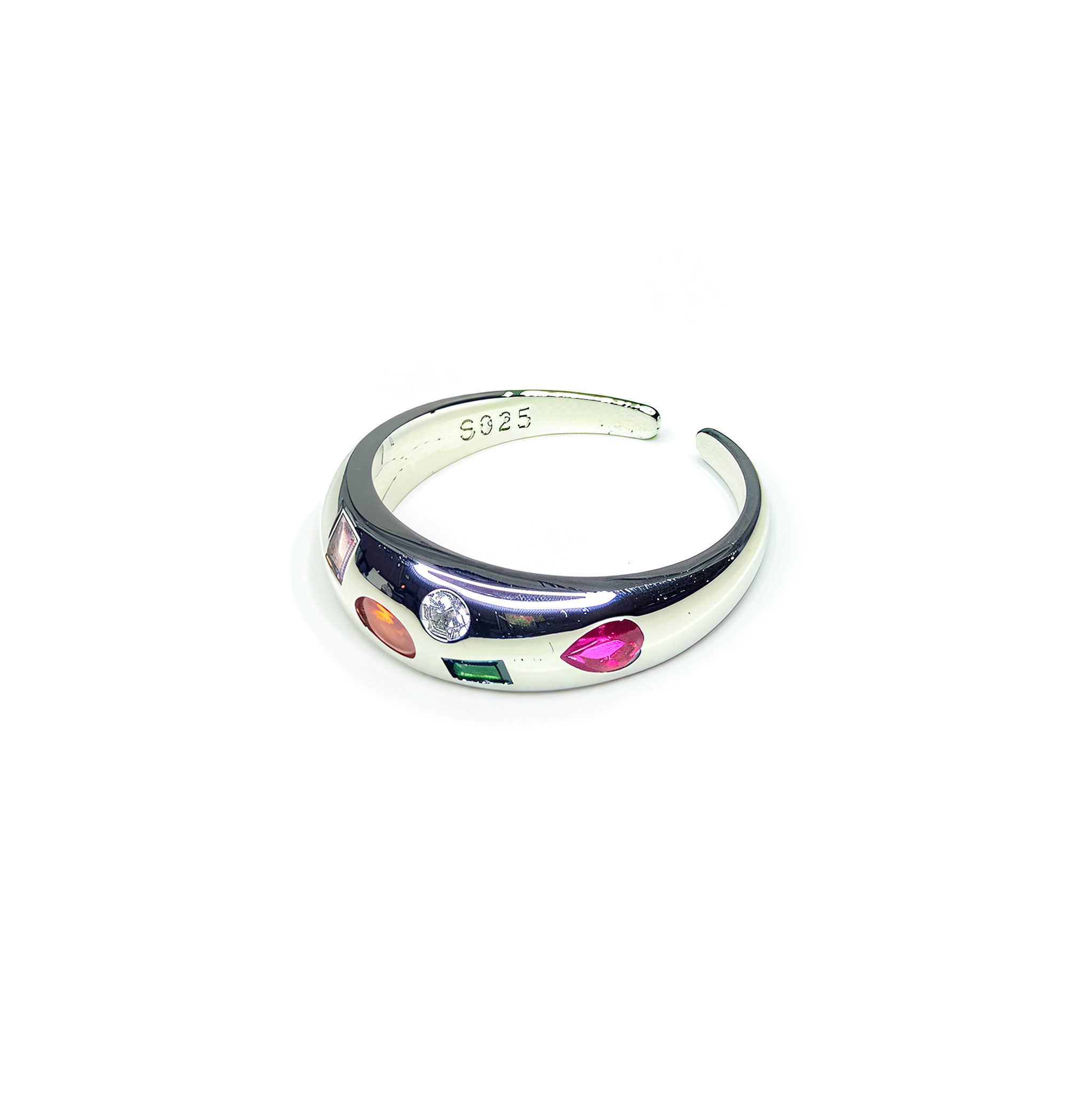 PREMIUM Adjustable 'Rainbow Cuts' Ring