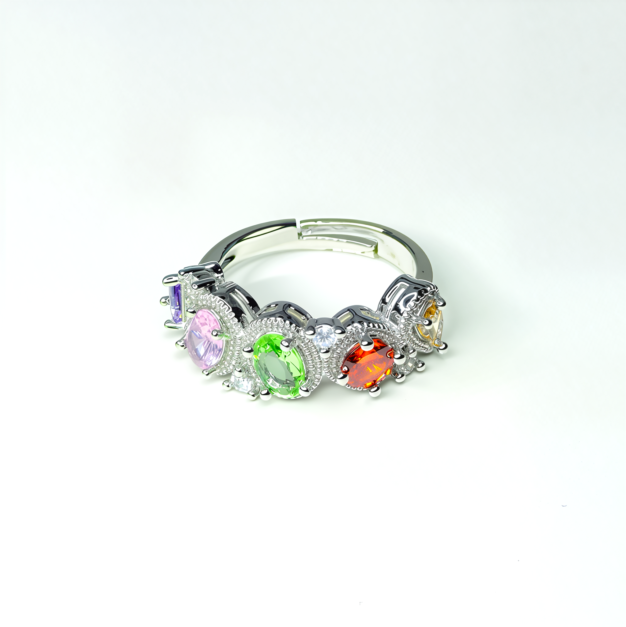 PREMIUM Adjustable 'Rainbow Blast' Ring