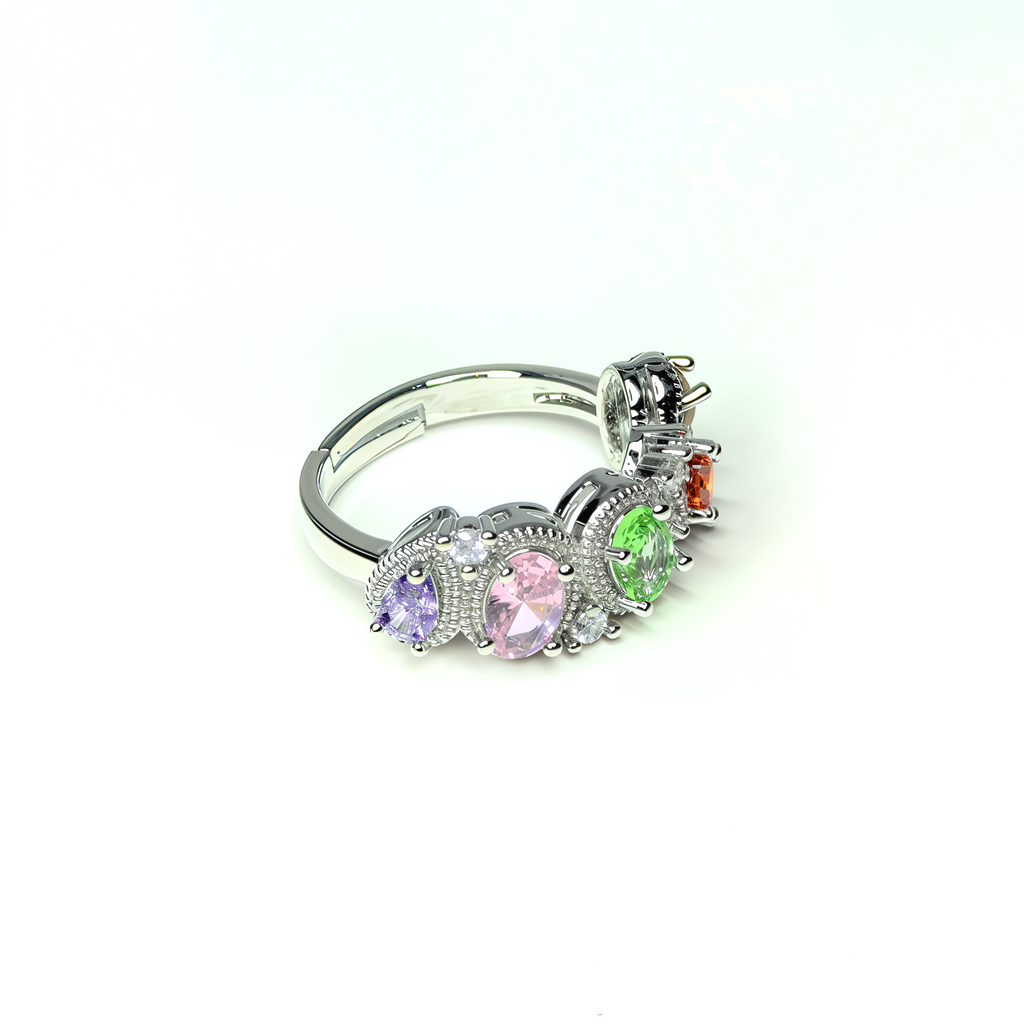 PREMIUM Adjustable 'Rainbow Blast' Ring