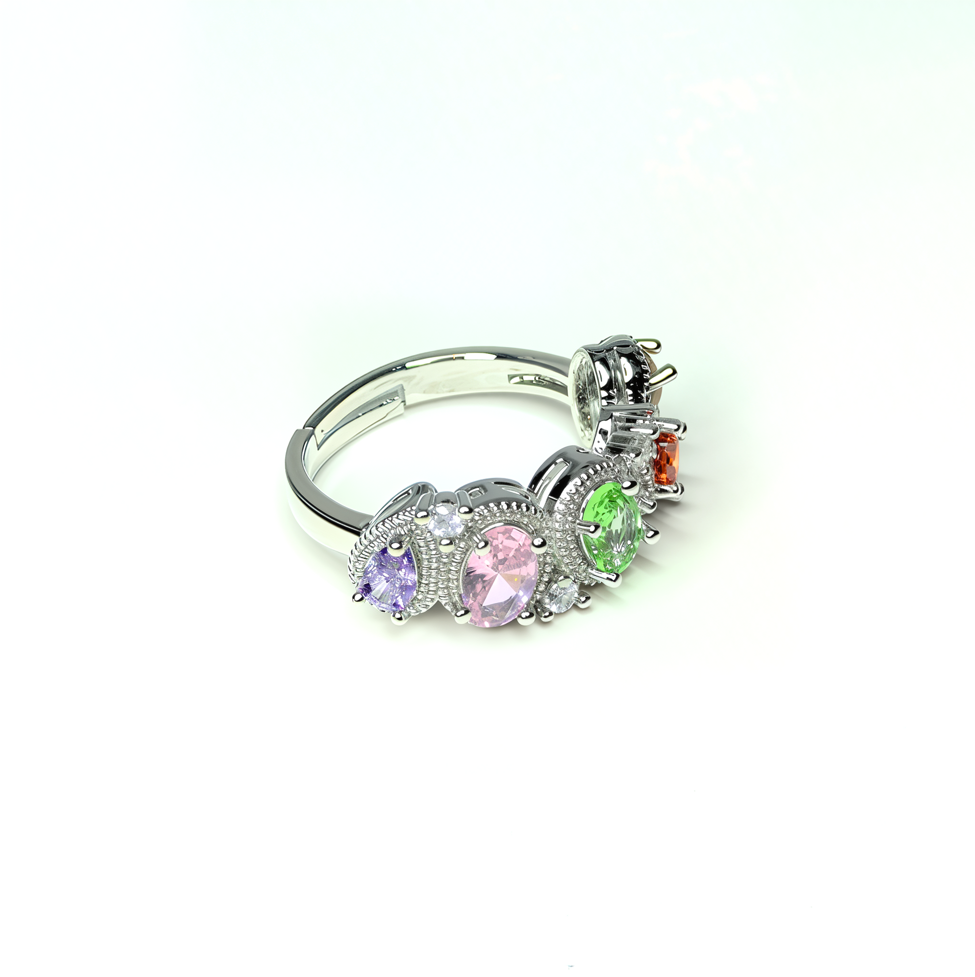 PREMIUM Adjustable 'Rainbow Blast' Ring