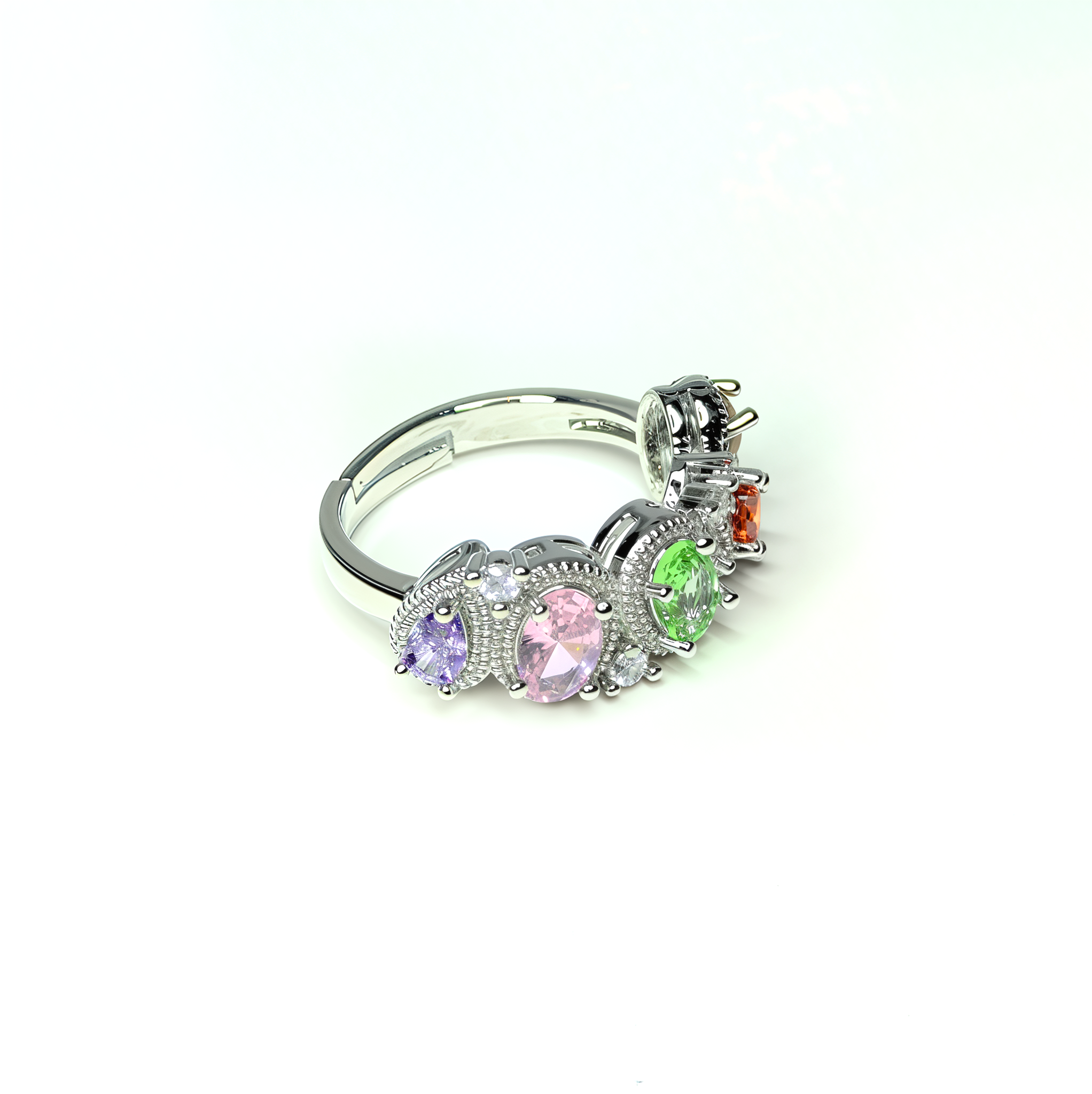 PREMIUM Adjustable 'Rainbow Blast' Ring