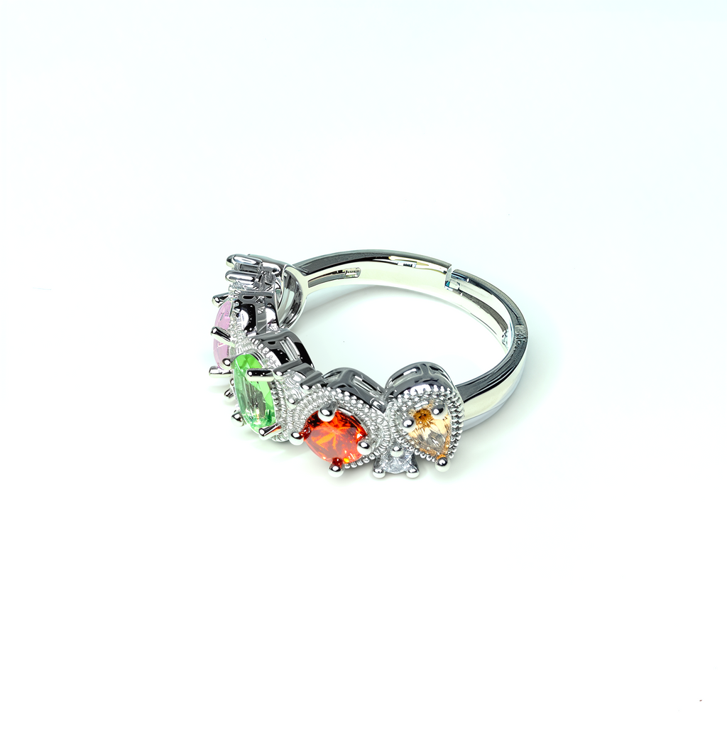 PREMIUM Adjustable 'Rainbow Blast' Ring