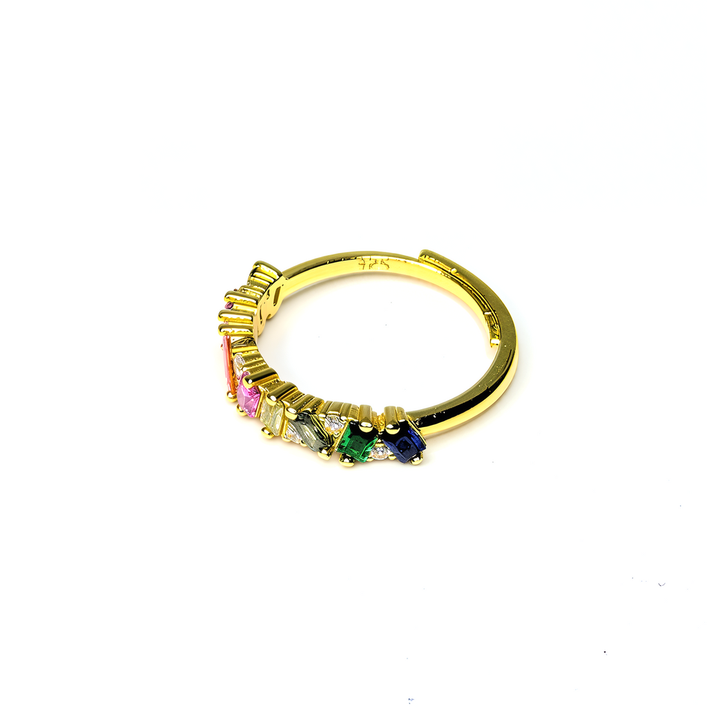 PREMIUM Adjustable 'Rainbow Cluster' Ring