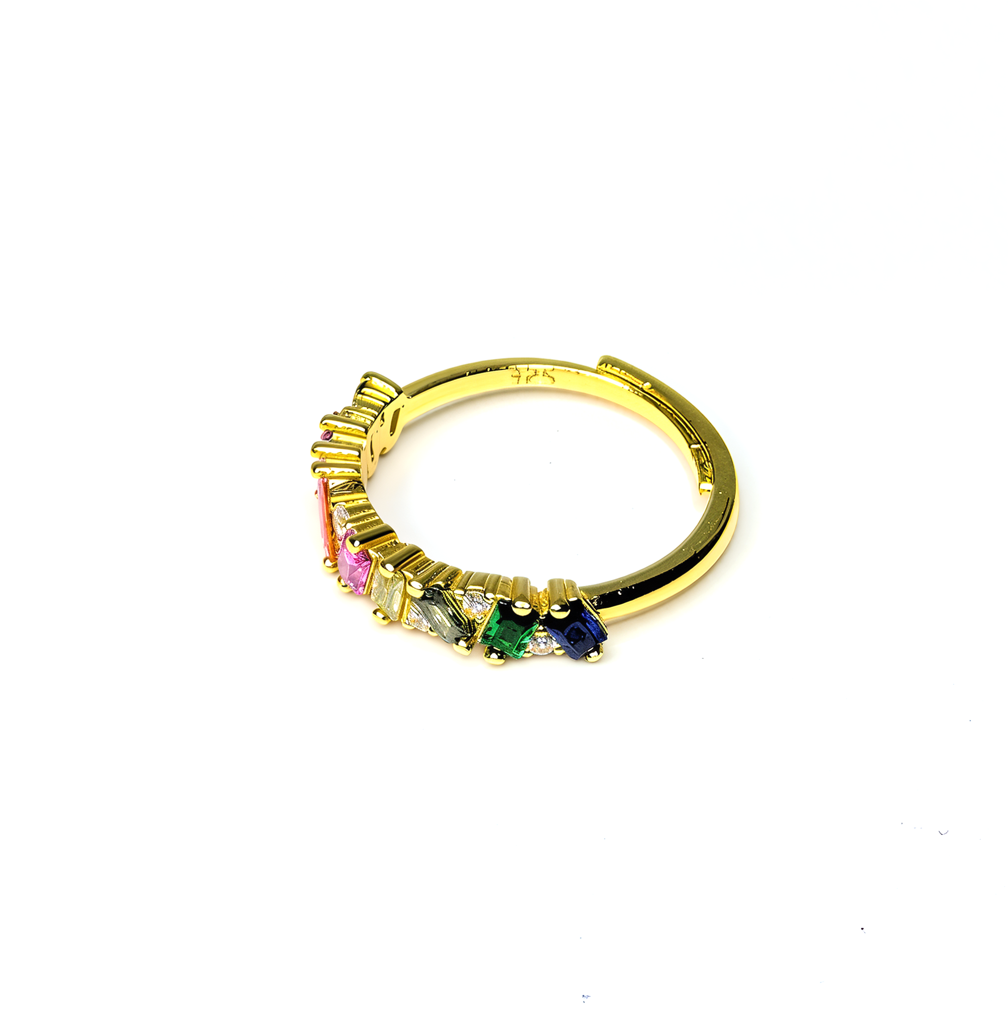 PREMIUM Adjustable 'Rainbow Cluster' Ring