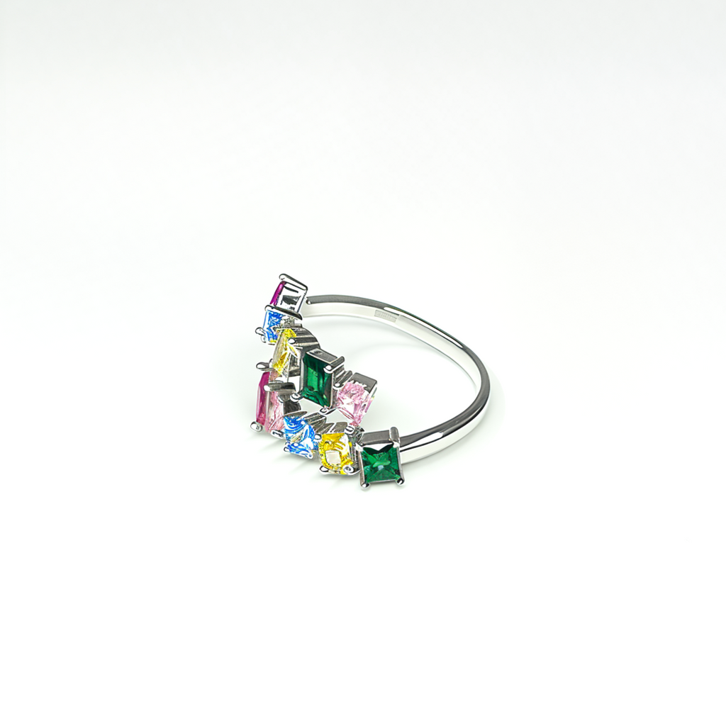 PREMIUM Adjustable 'Rainbow Array' Ring
