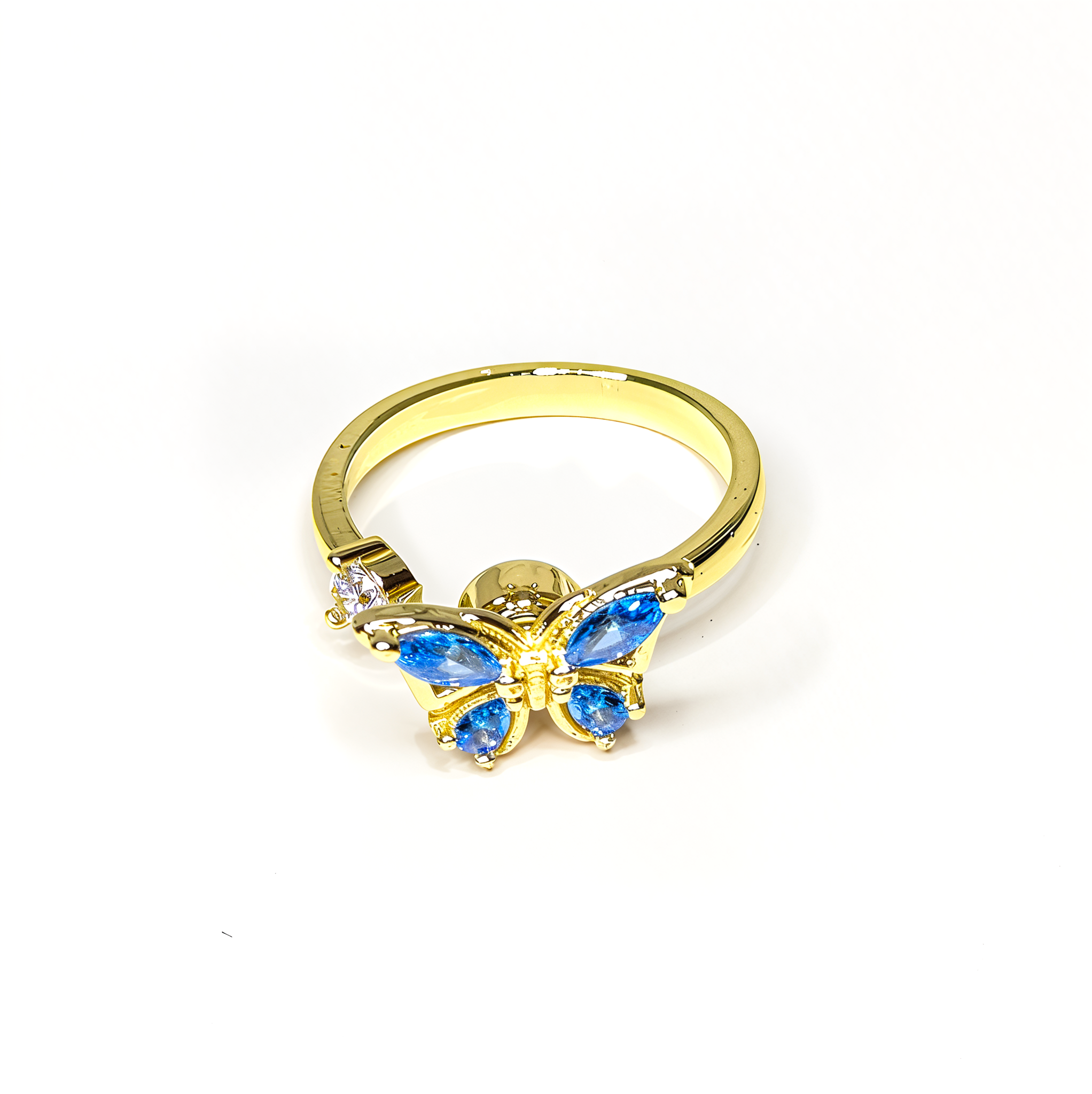 Blue Butterfly Ring – Adjustable Fidget Ring