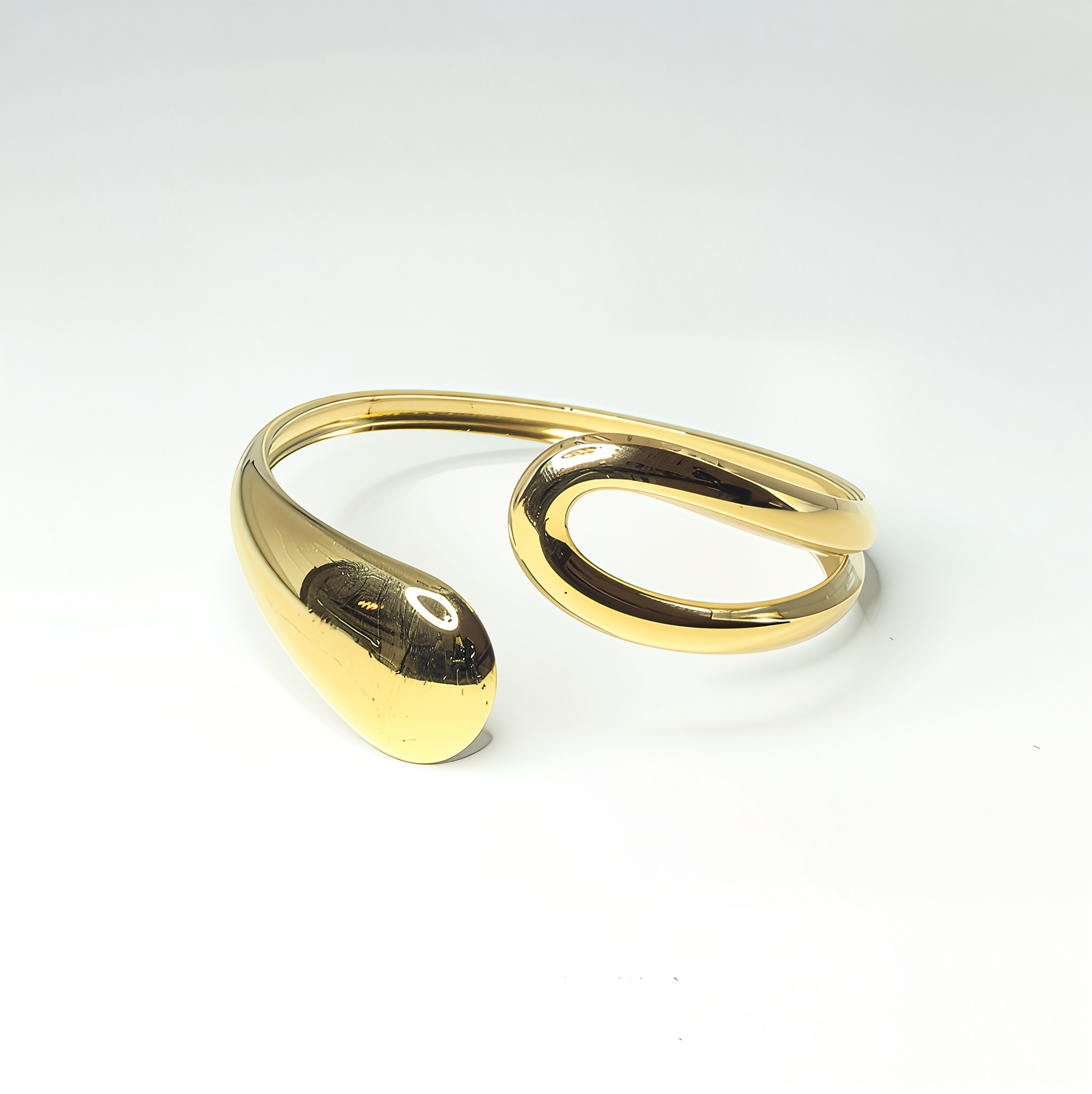 Adjustable 'Water Drop' Cuff Bangle